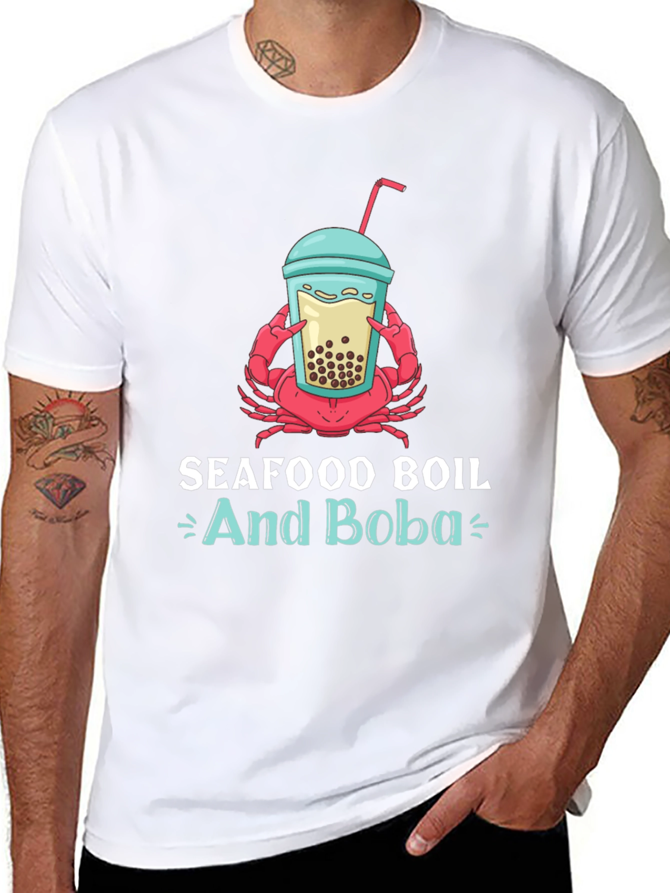Seafood Boil and Boba T-Shirt