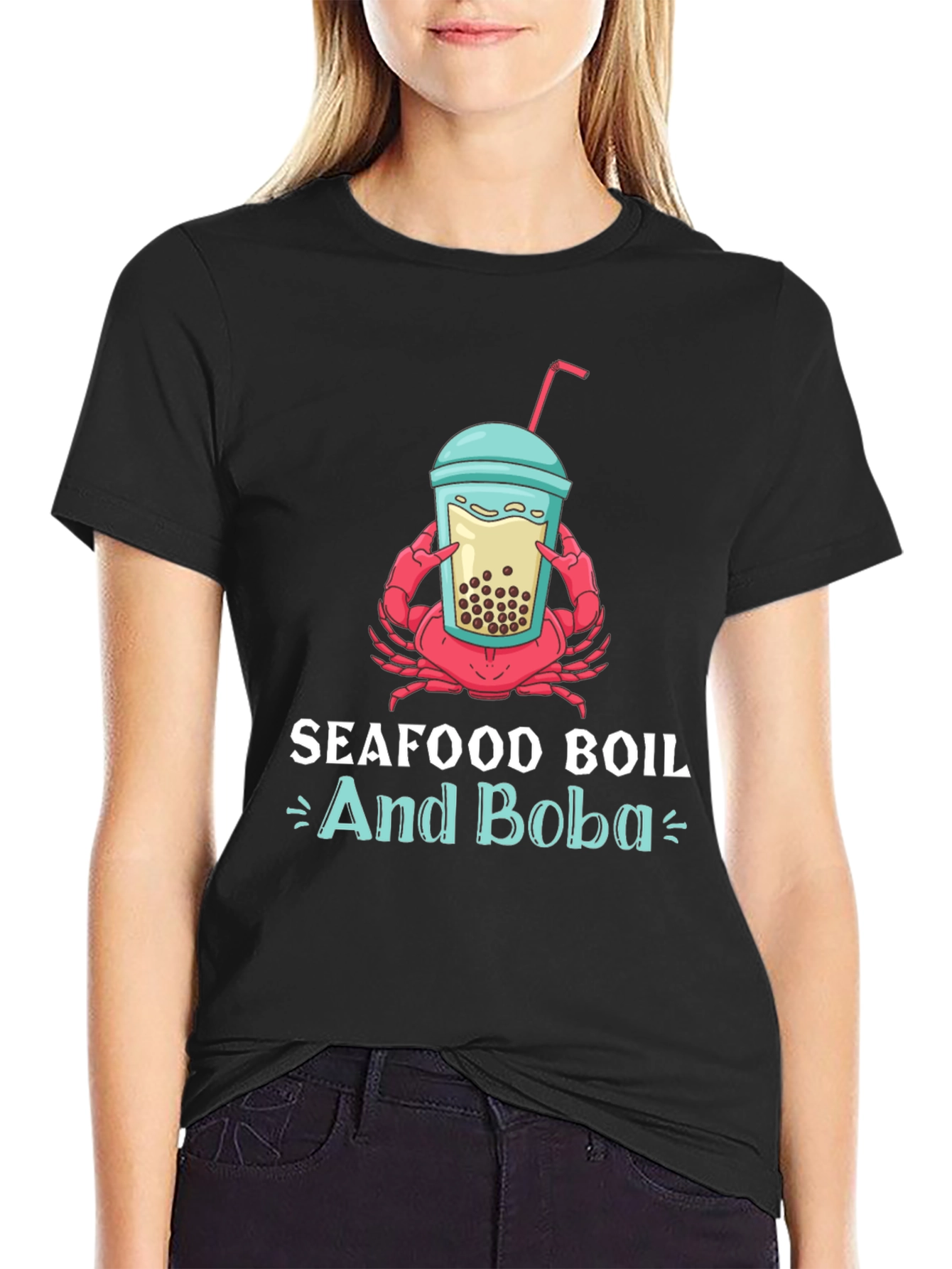 Seafood Boil and Boba T-Shirt