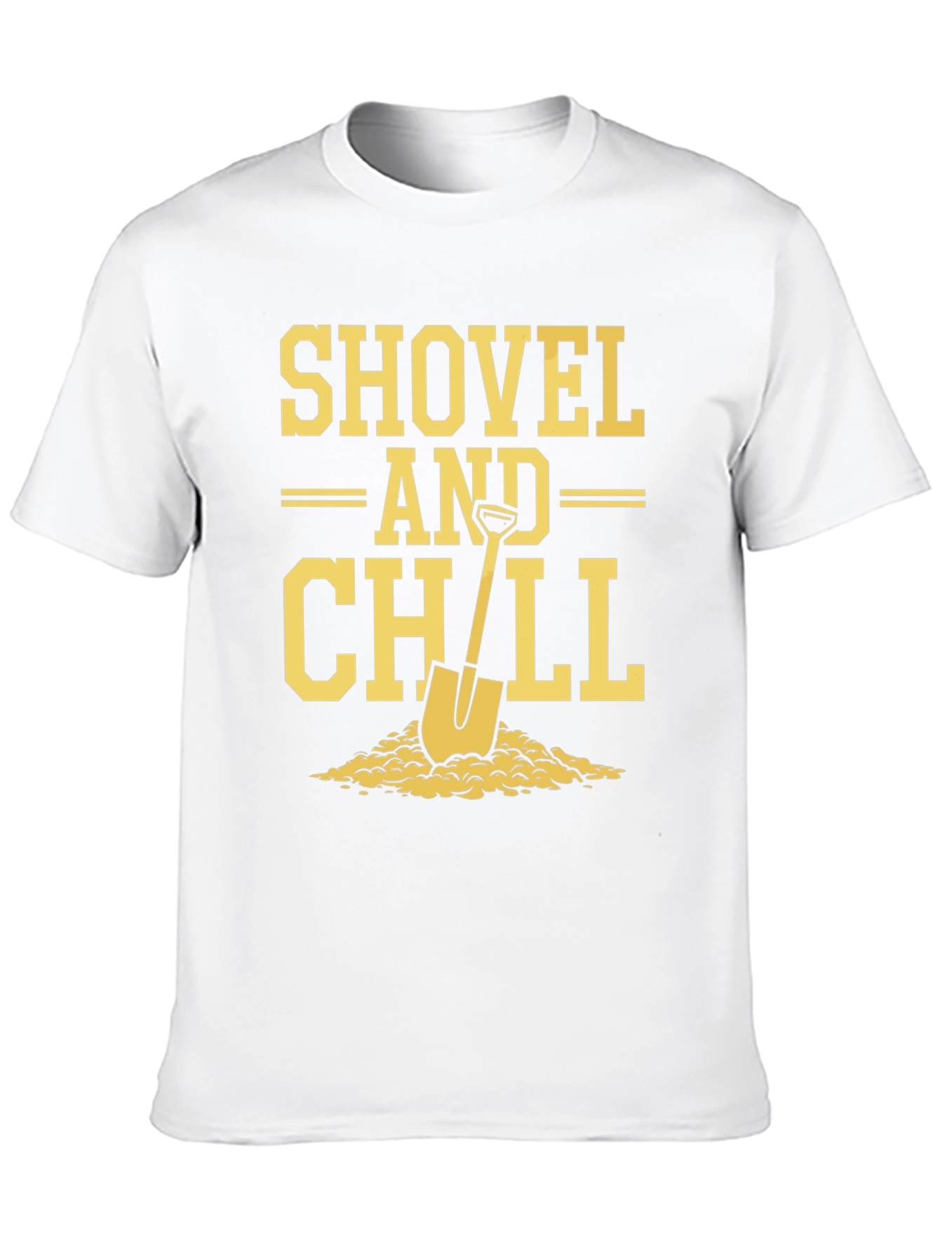 Shovel and Chill Graphic Tee - Black Cotton Blend