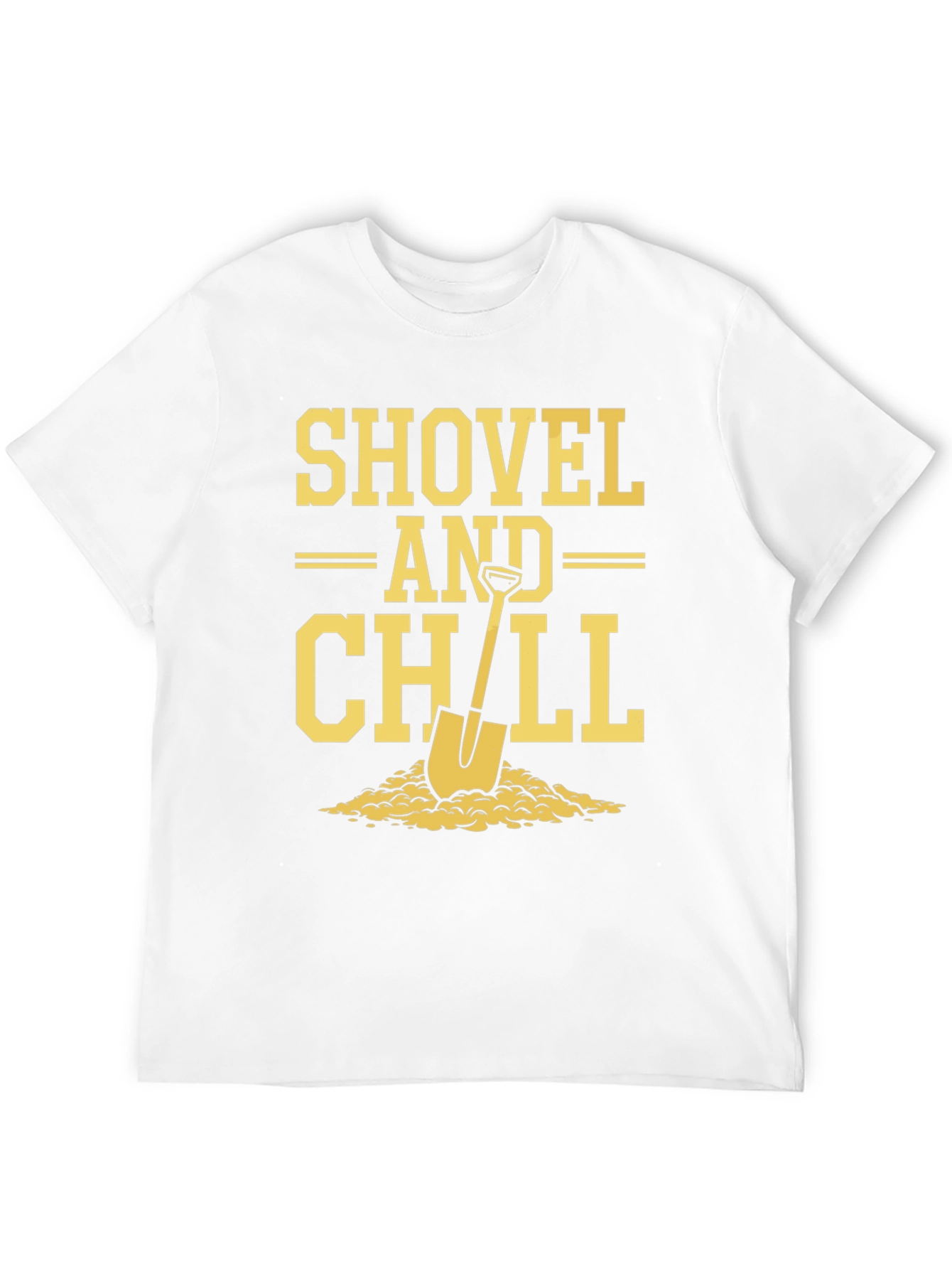 Shovel and Chill Graphic Tee - Black Cotton Blend