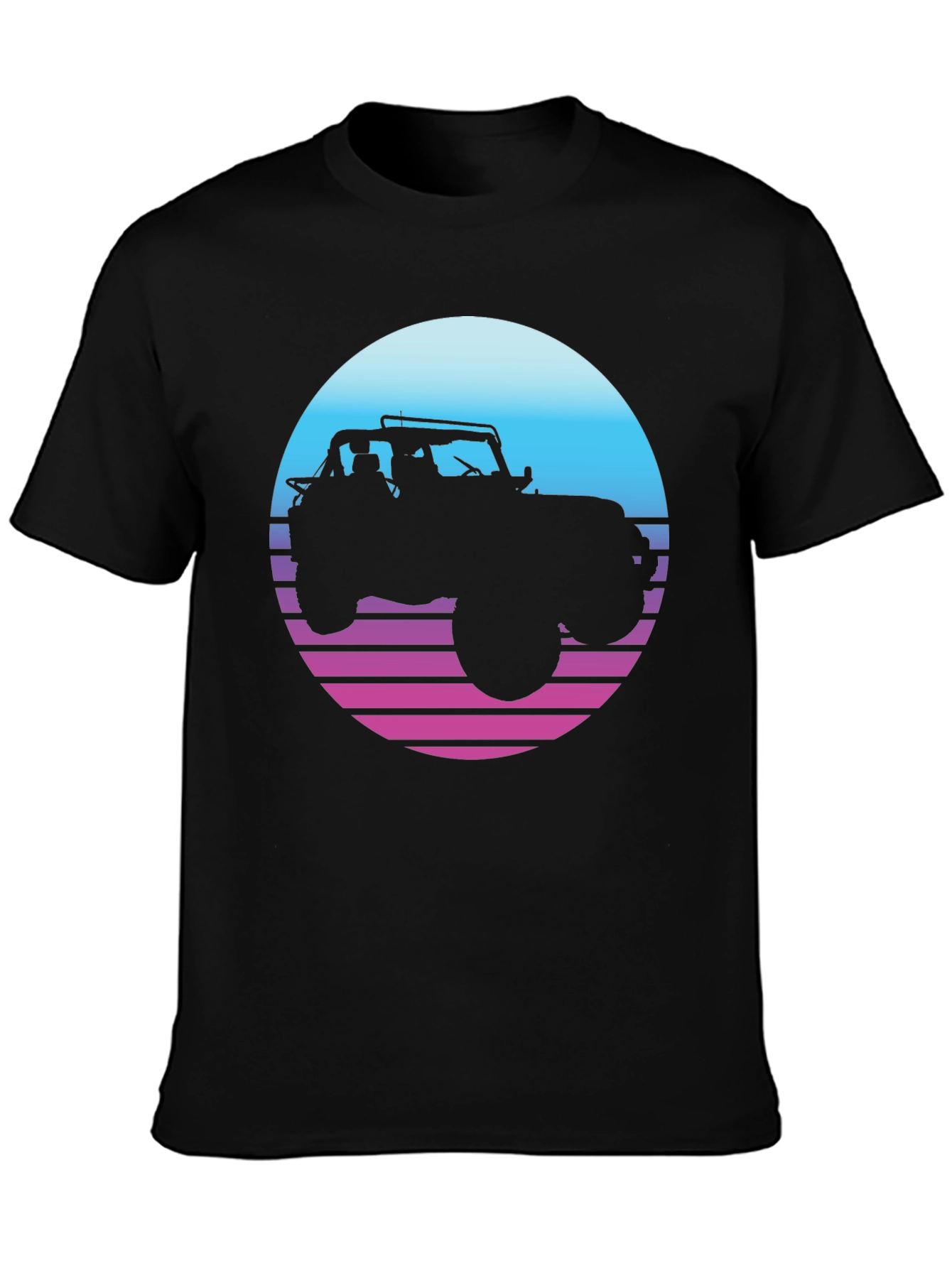 Retro Jeep T-Shirt - Sunset Graphic Tee