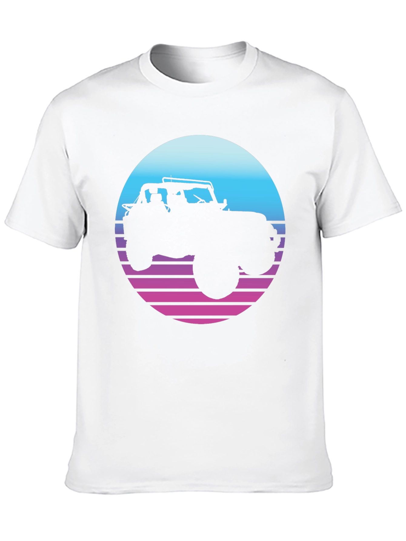 Retro Jeep T-Shirt - Sunset Graphic Tee