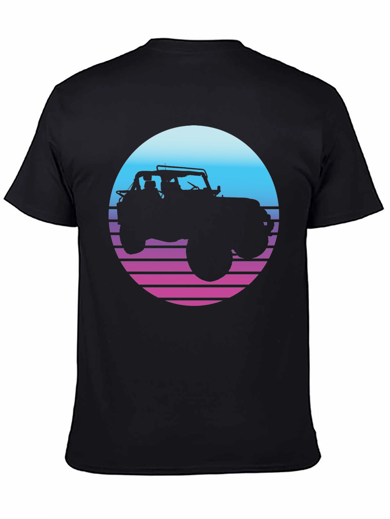 Retro Jeep T-Shirt - Sunset Graphic Tee