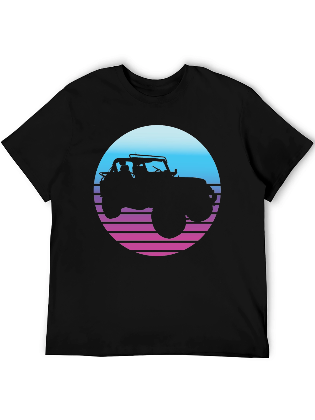 Retro Jeep T-Shirt - Sunset Graphic Tee