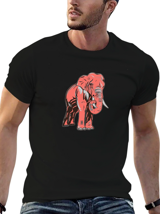 Graphic Elephant Tee - Stylish Mens T-Shirt