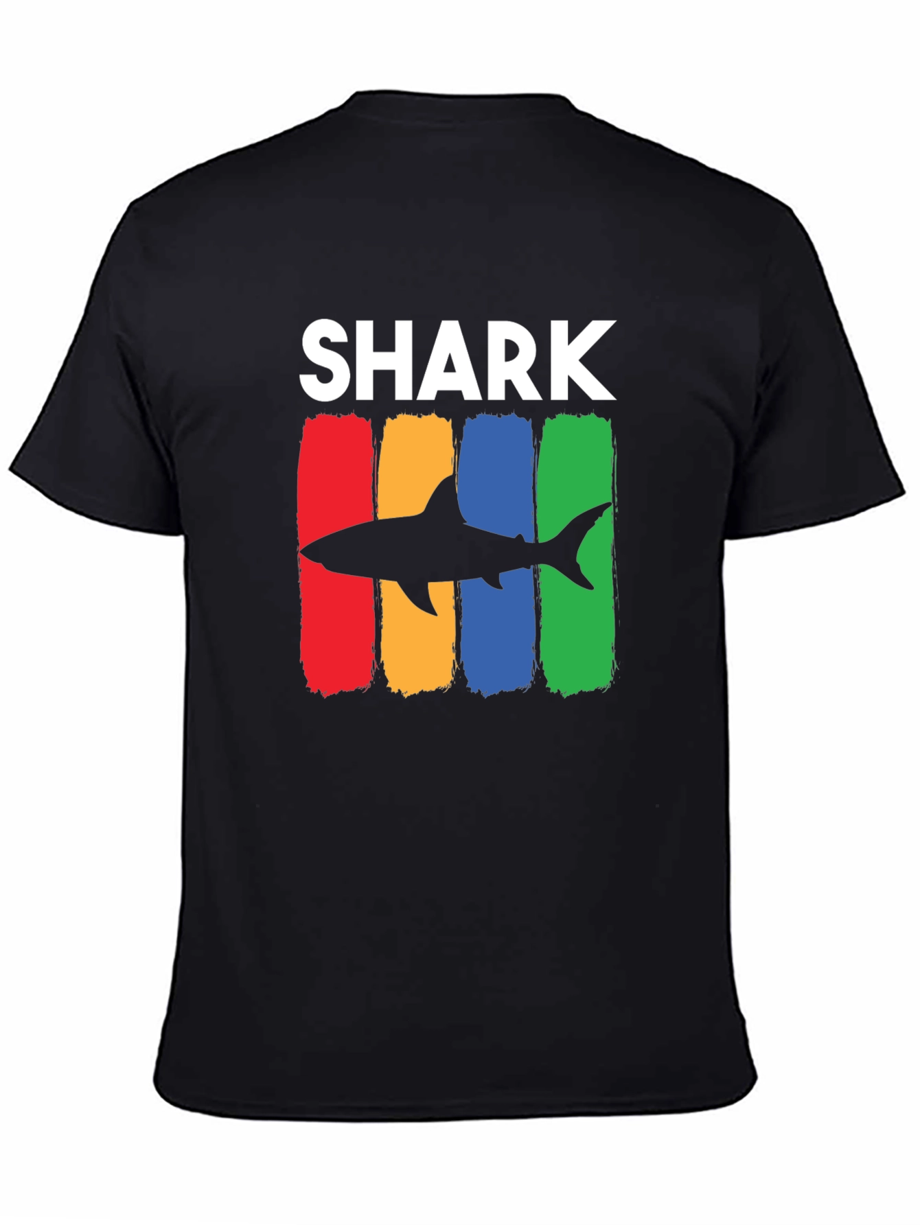 Shark Graphic Tee - Cool Mens Black T-Shirt