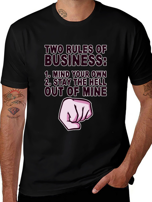 Two Rules of Business Graphic Tee