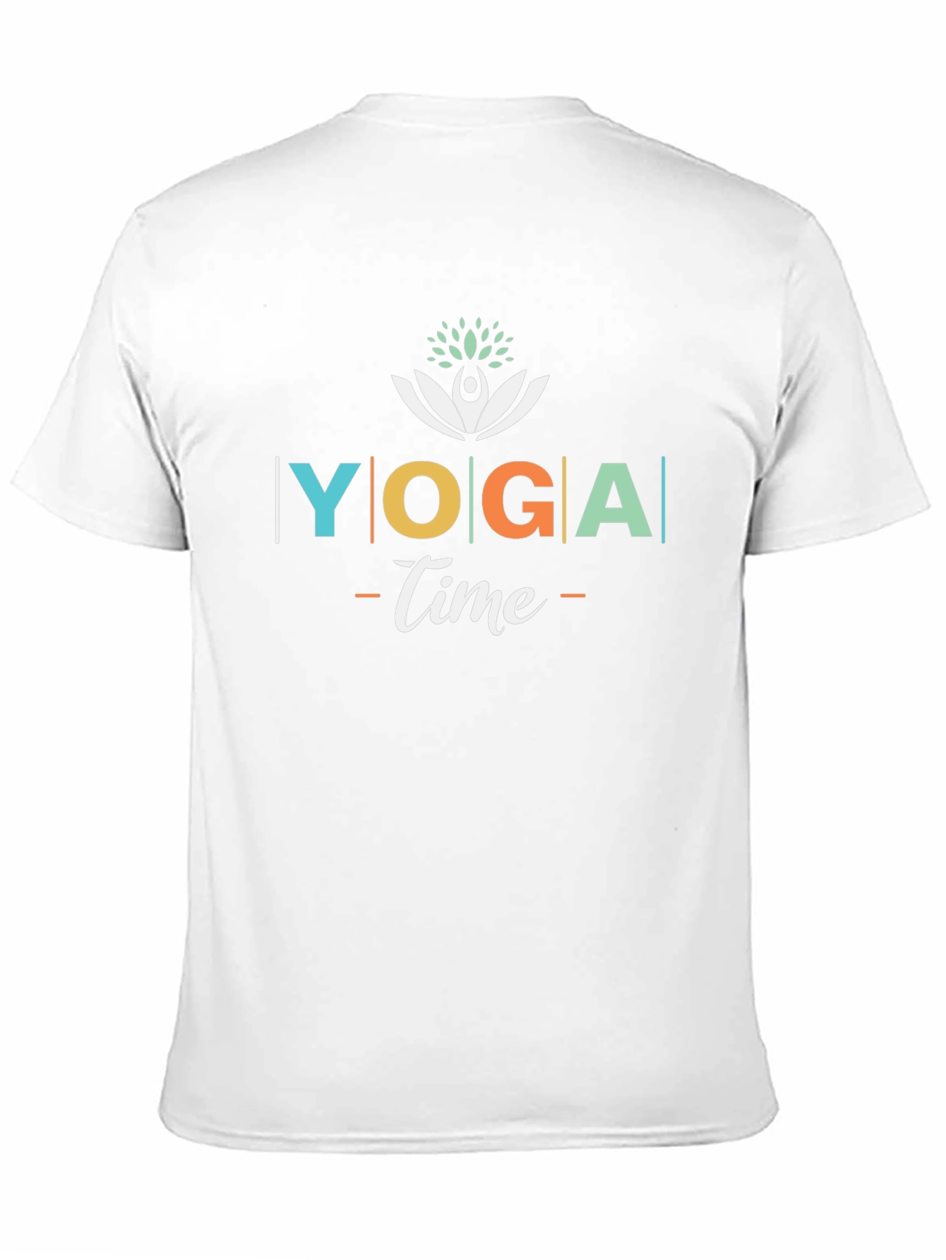 Yoga Time Black Cotton T-Shirt