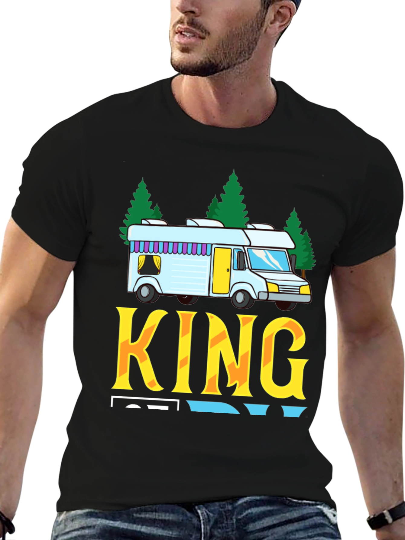 RV King T-Shirt - Camping Road Trip Tee