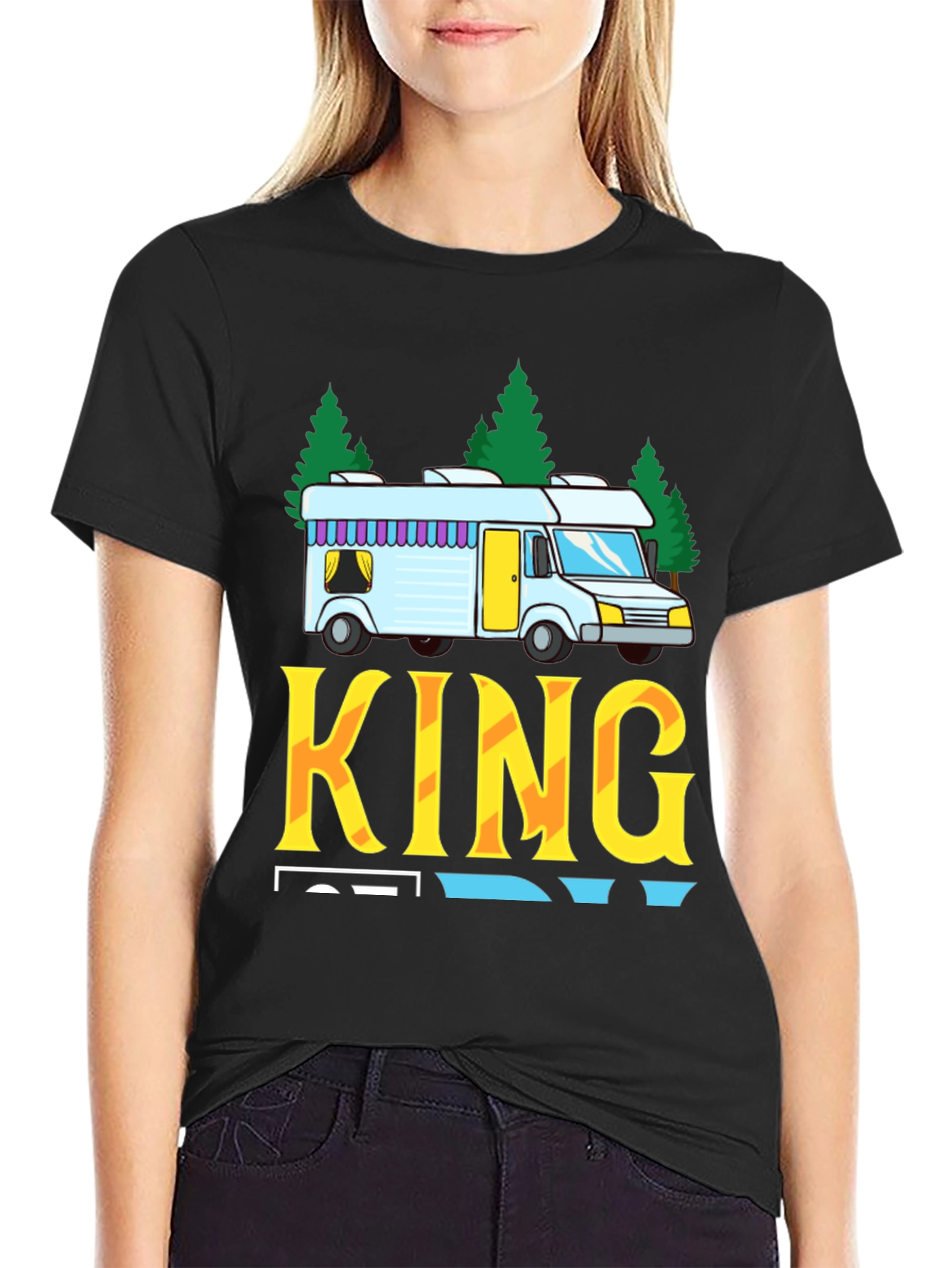 RV King T-Shirt - Camping Road Trip Tee