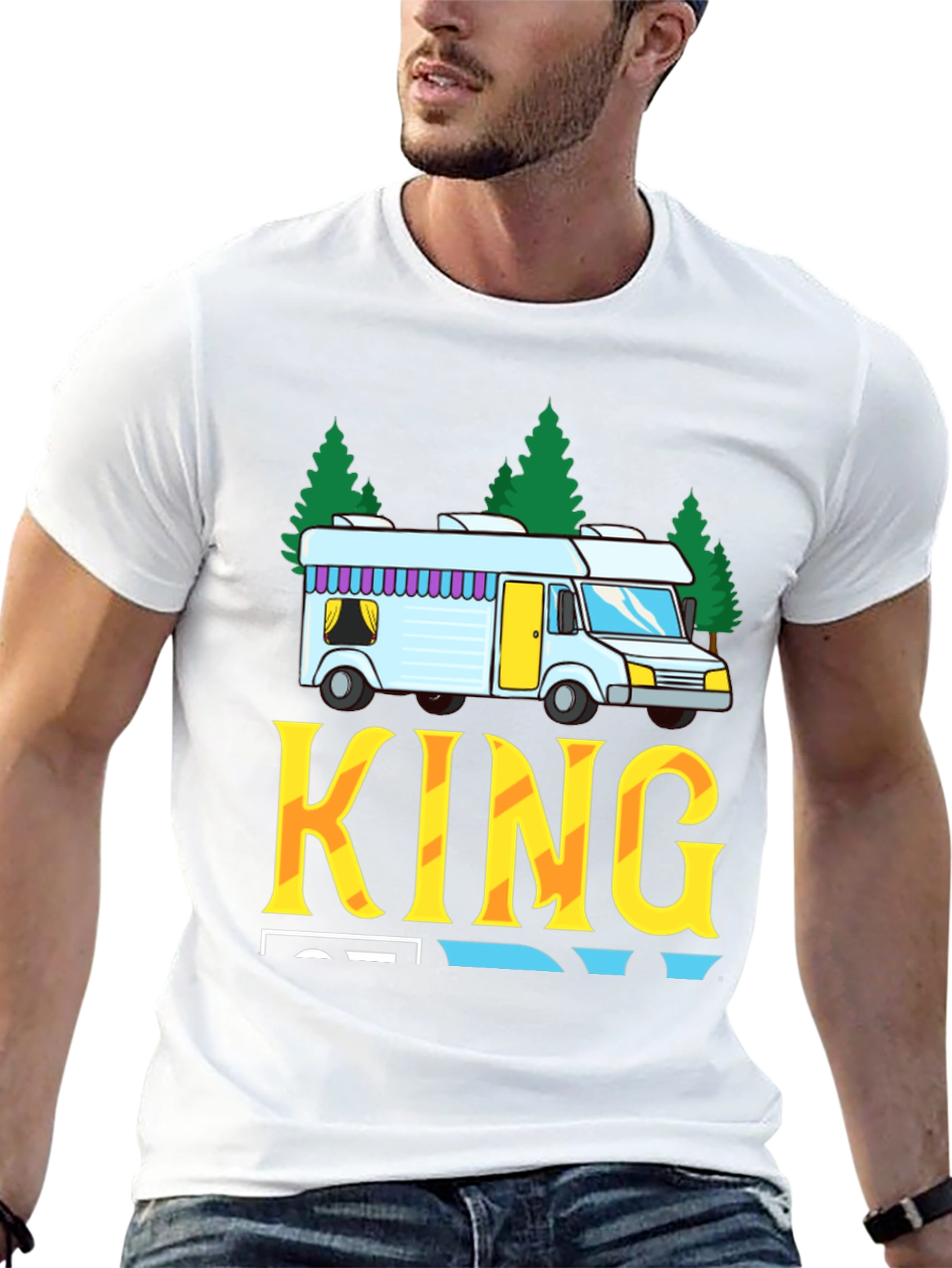 RV King T-Shirt - Camping Road Trip Tee