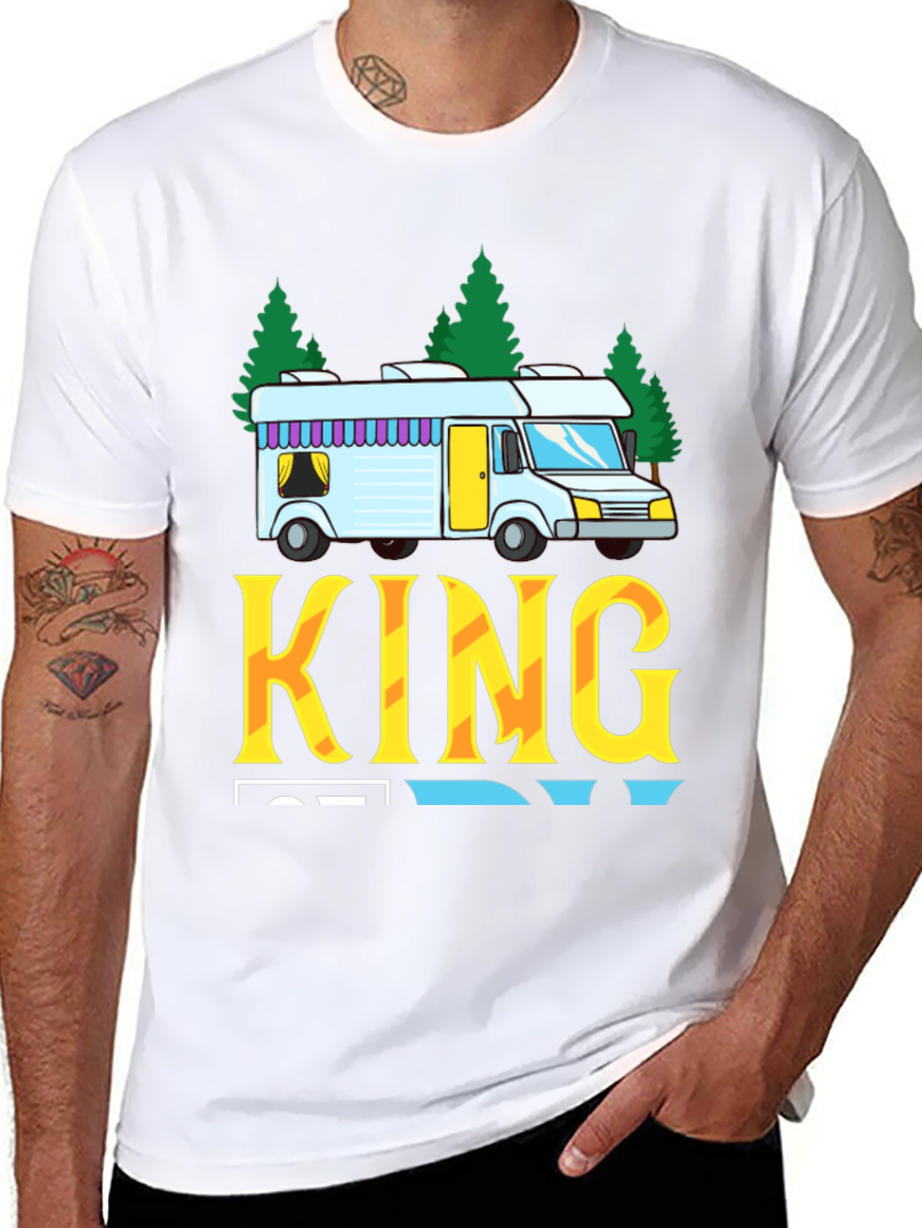 RV King T-Shirt - Camping Road Trip Tee
