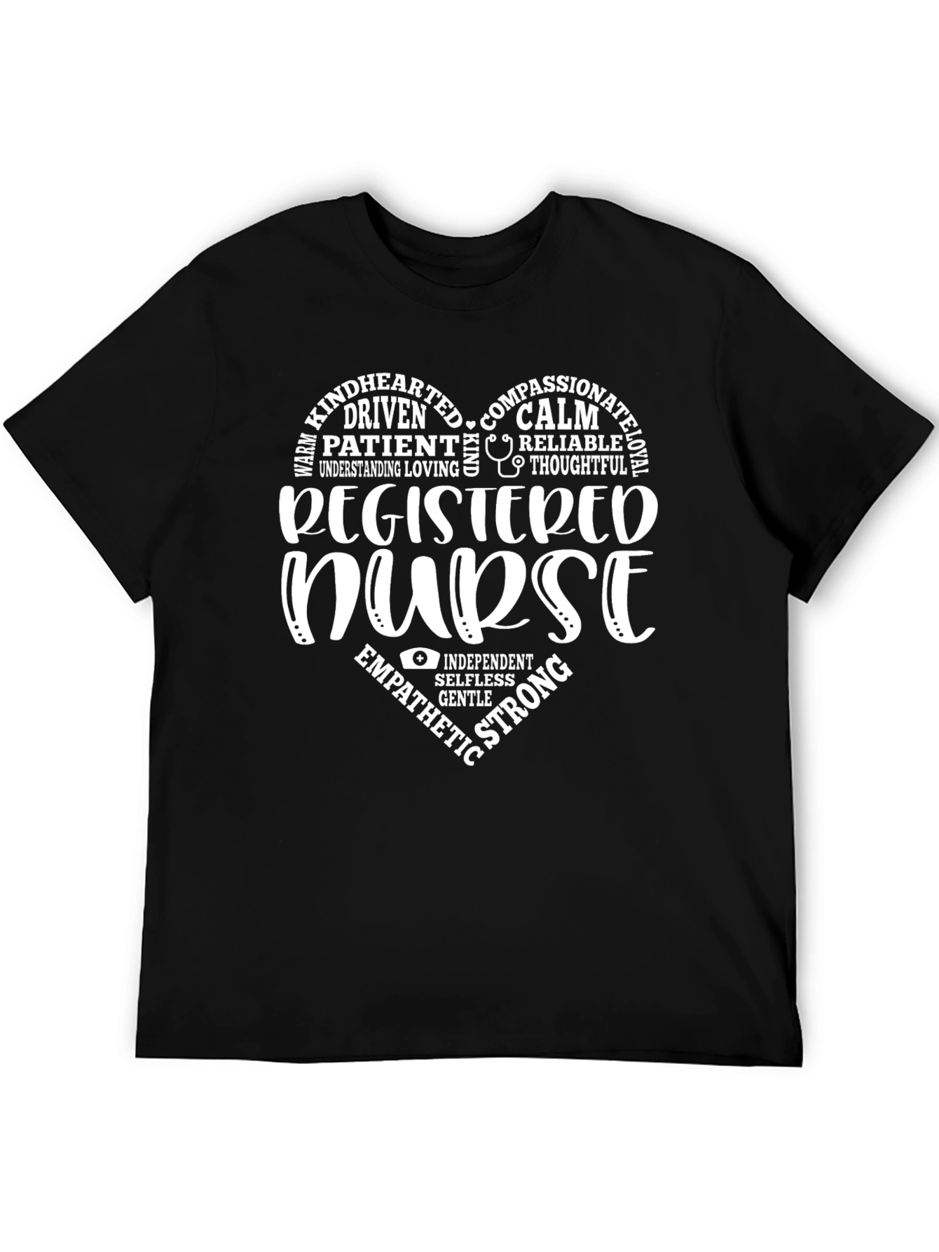 Registered Nurse Heart Graphic T-Shirt