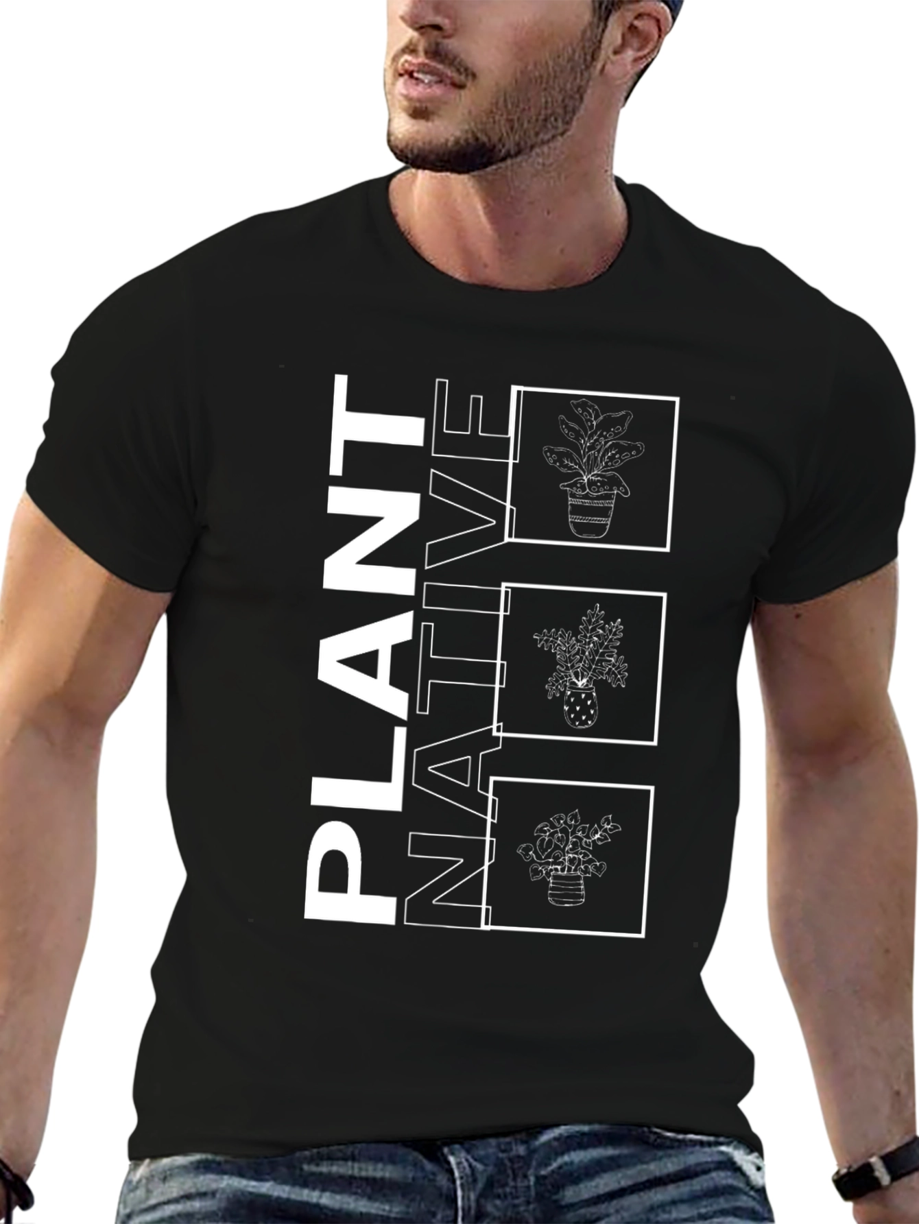 Plant Native Graphic Tee - Black