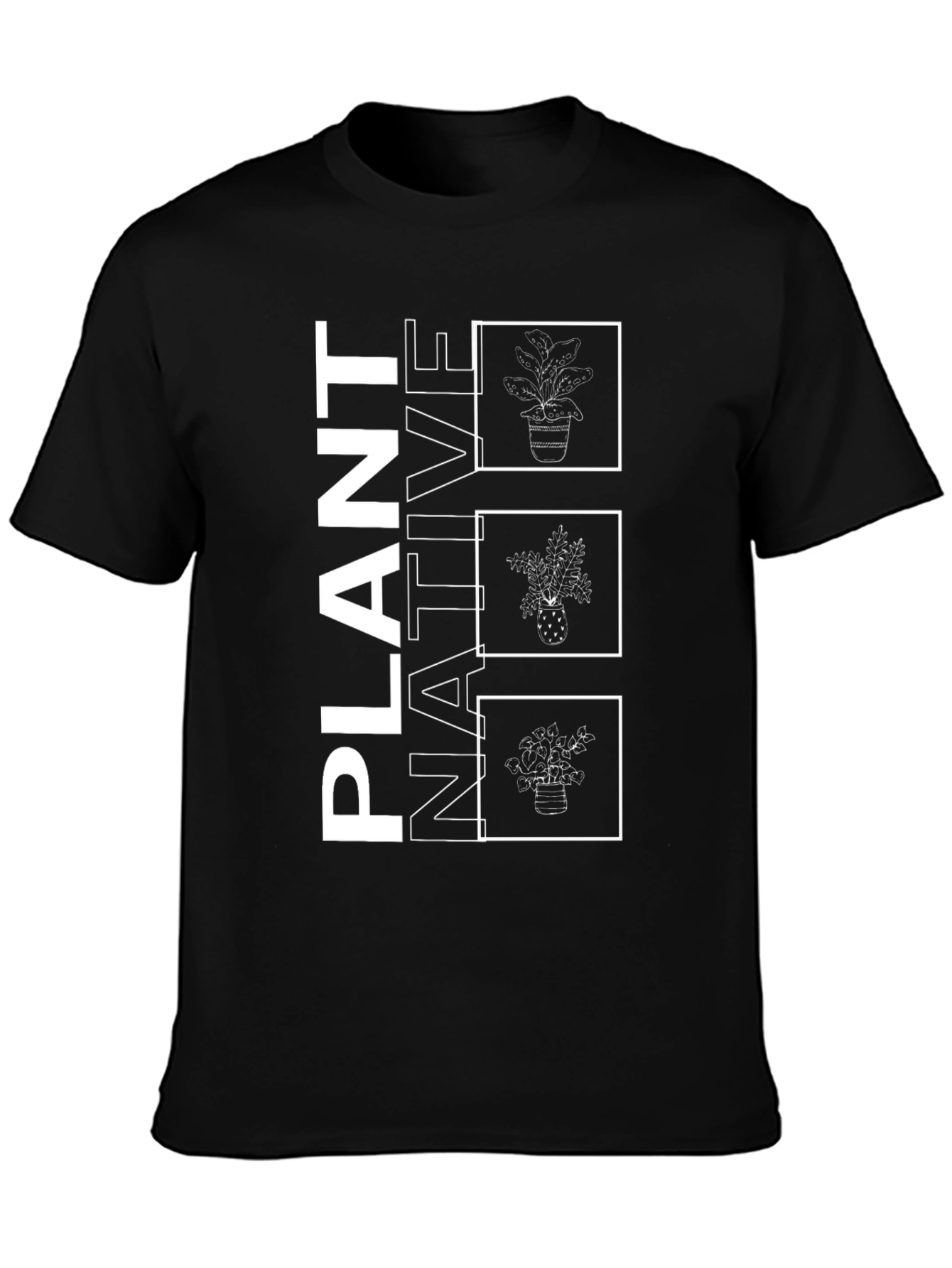 Plant Native Graphic Tee - Black