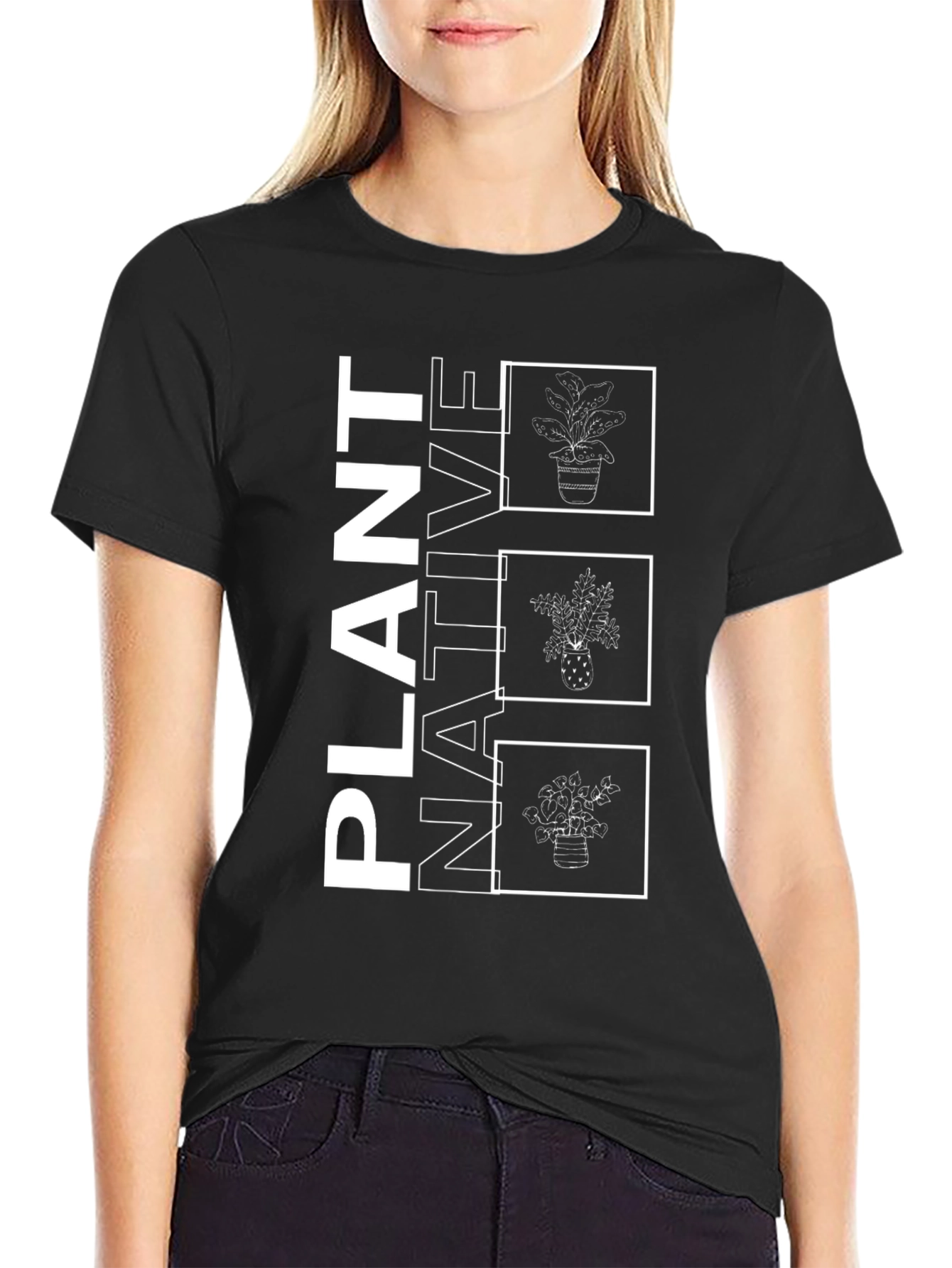 Plant Native Graphic Tee - Black