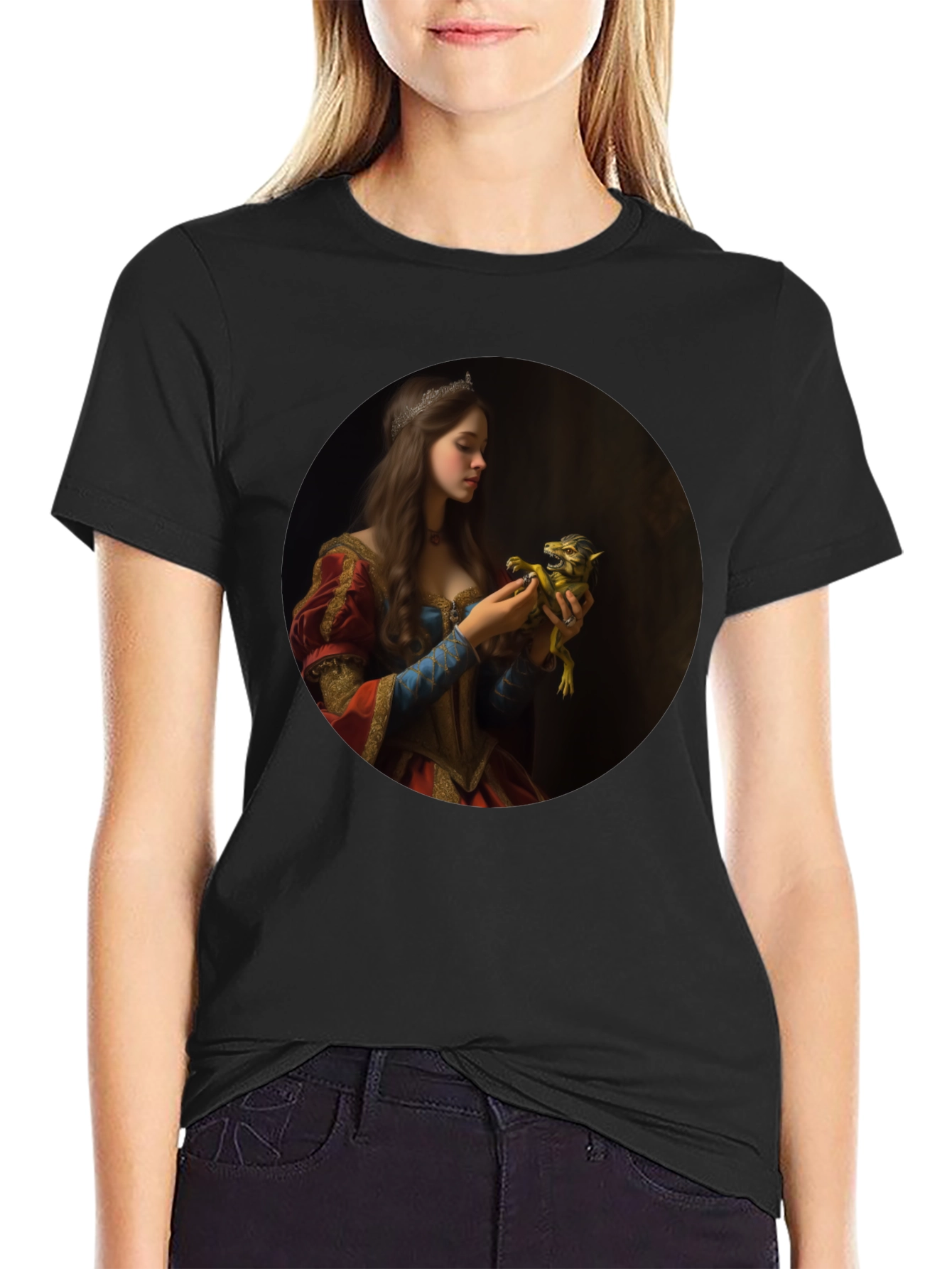 Enchanting Princess & Beast Graphic T-Shirt