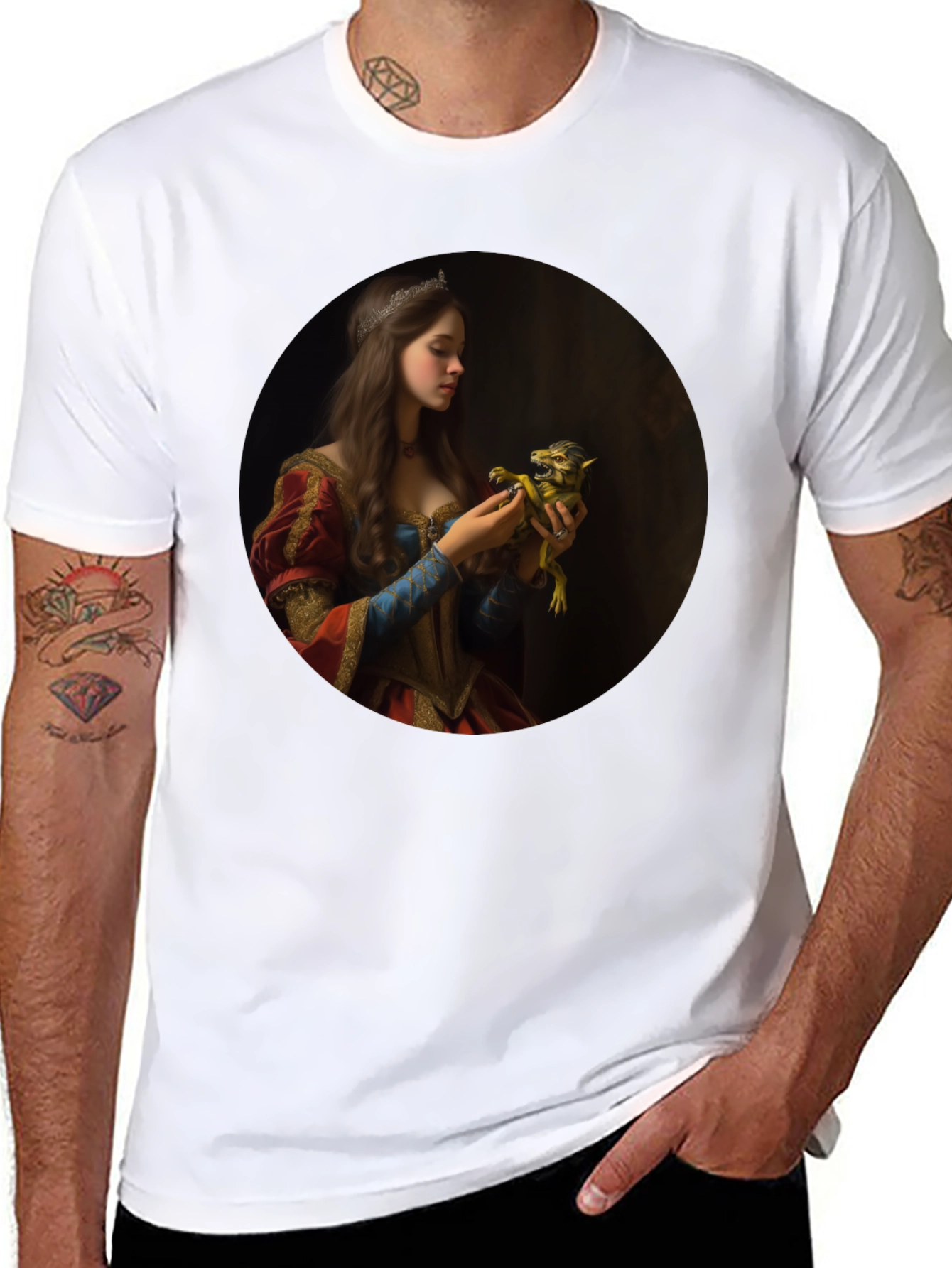 Enchanting Princess & Beast Graphic T-Shirt