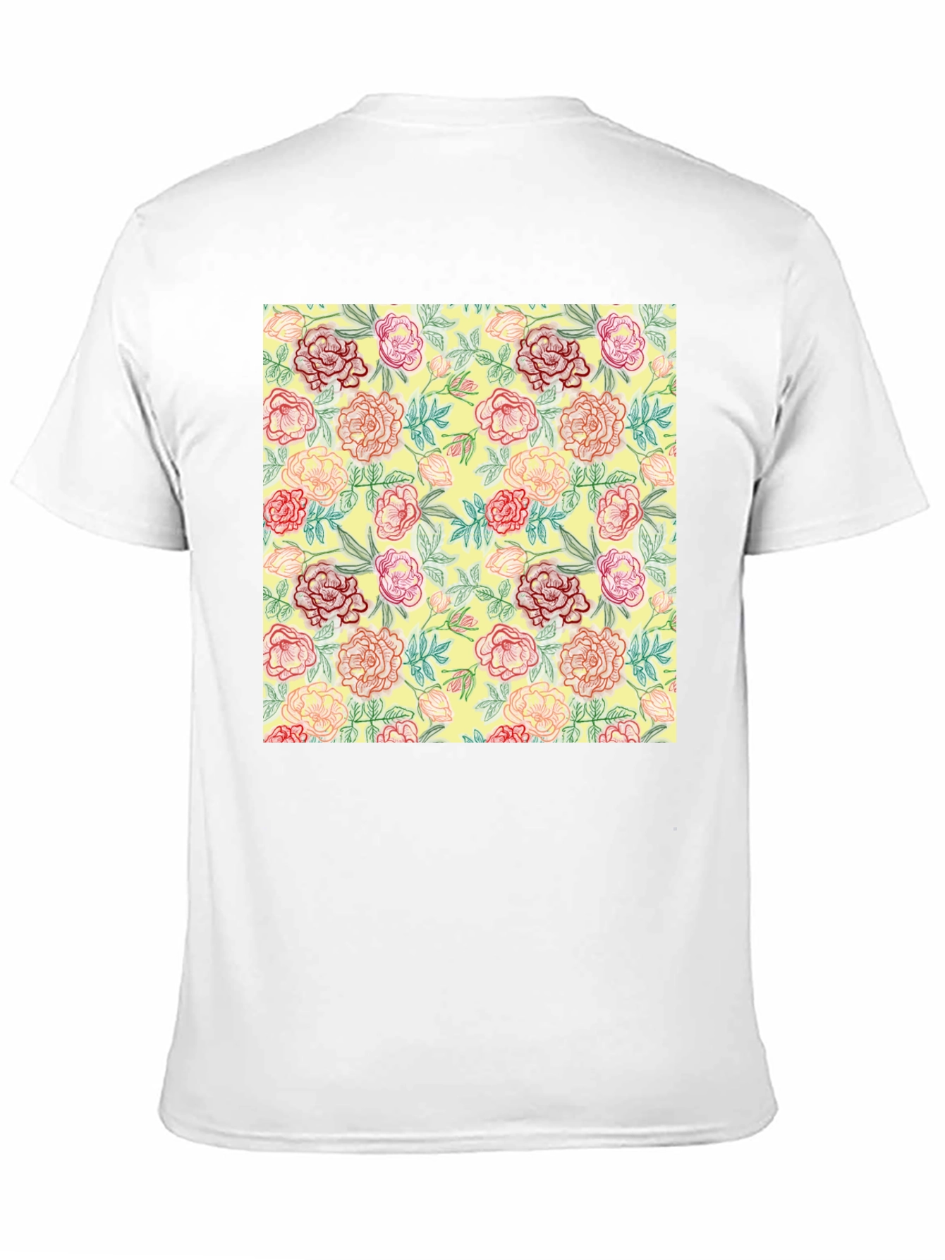 Floral Print Crew Neck T-Shirt