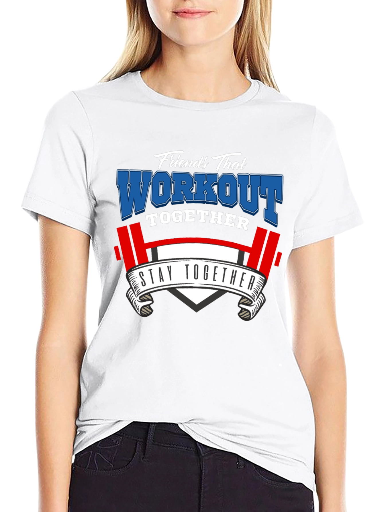 Friends Workout Together Graphic Tee