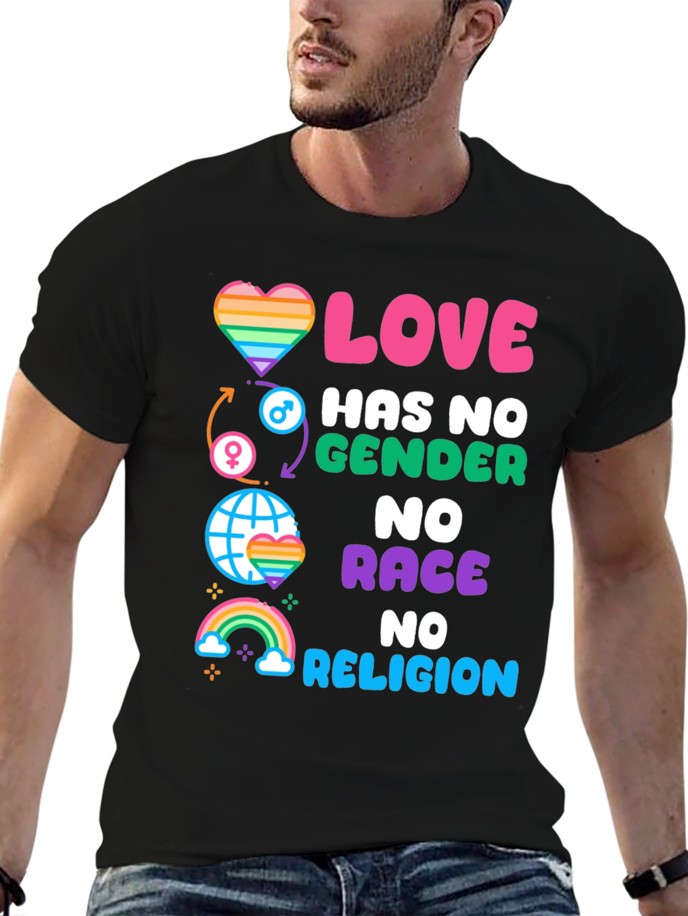 Love Has No Gender Race Religion T-Shirt
