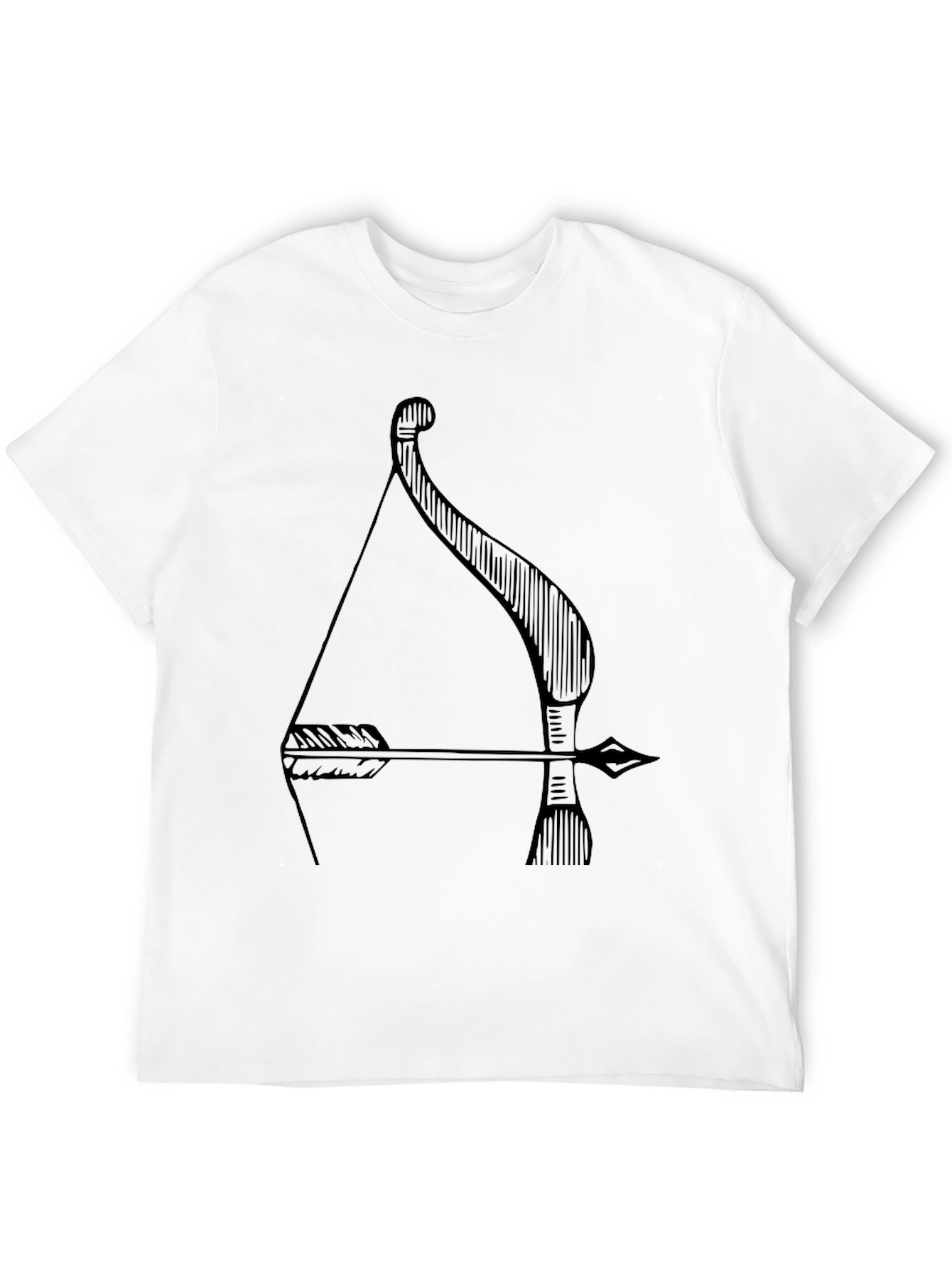 Archer Bow and Arrow Graphic Tee - Black