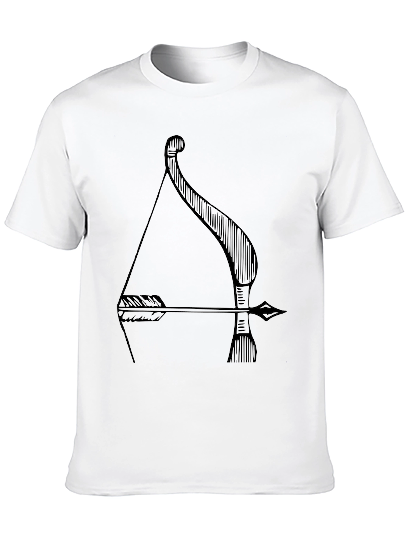Archer Bow and Arrow Graphic Tee - Black