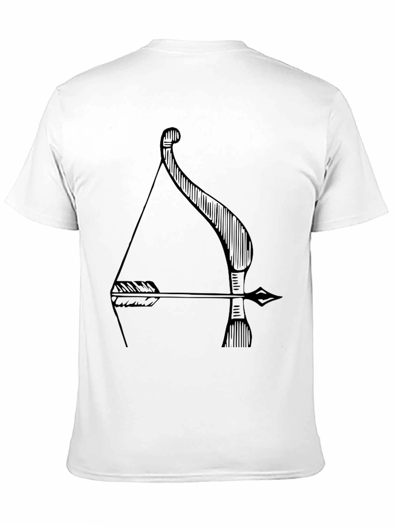 Archer Bow and Arrow Graphic Tee - Black