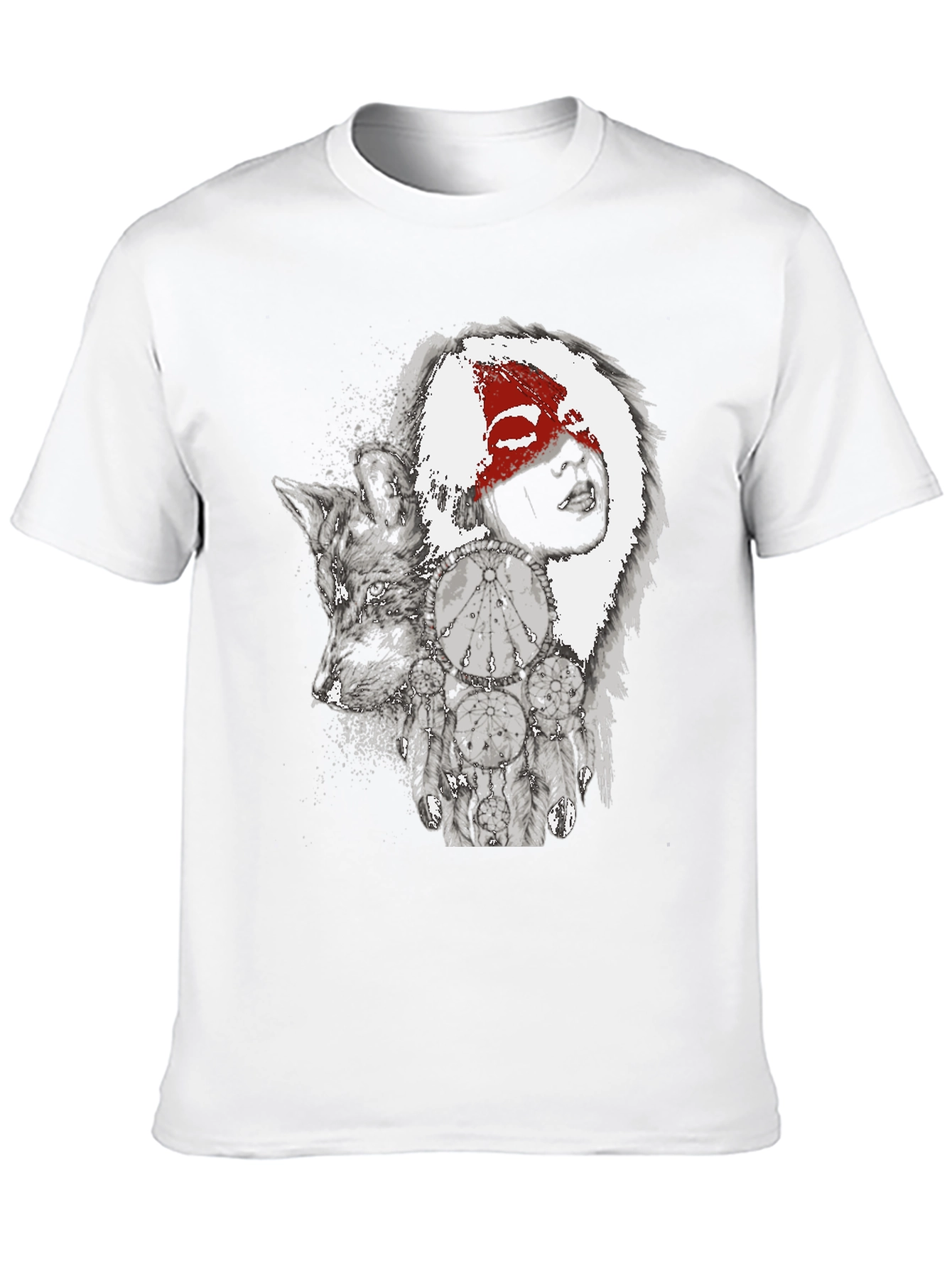 Wolf and Dreamcatcher Graphic Tee