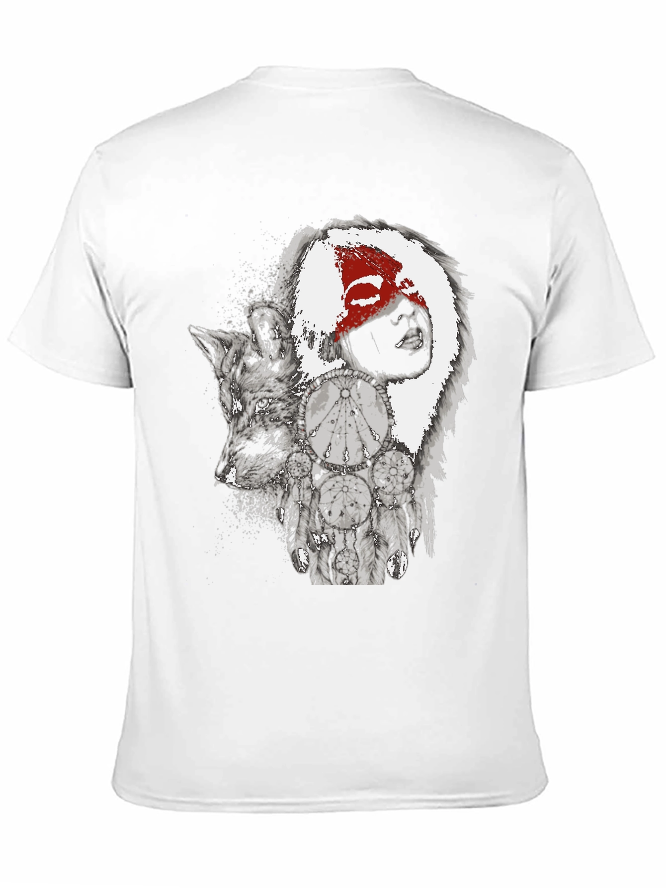 Wolf and Dreamcatcher Graphic Tee