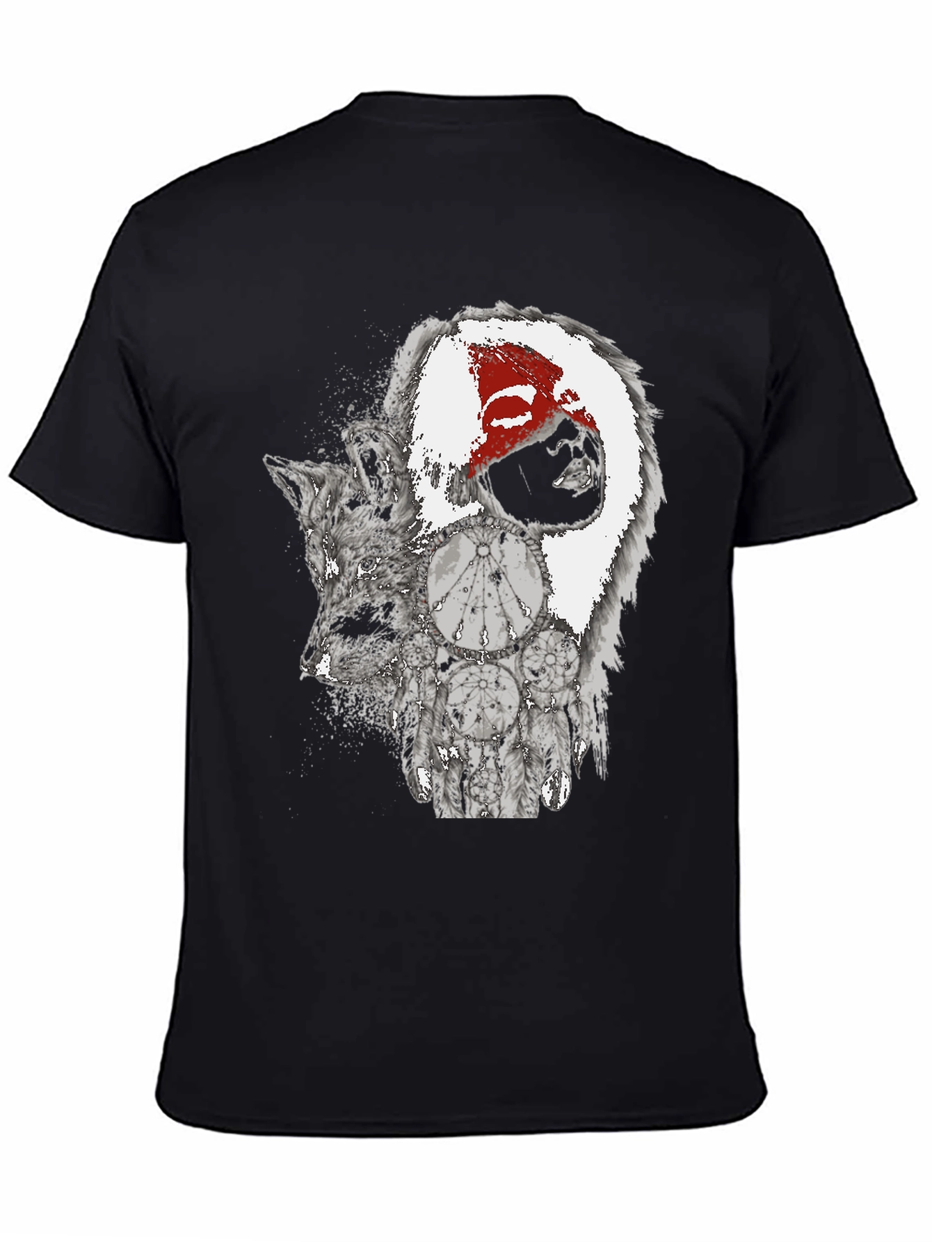Wolf and Dreamcatcher Graphic Tee