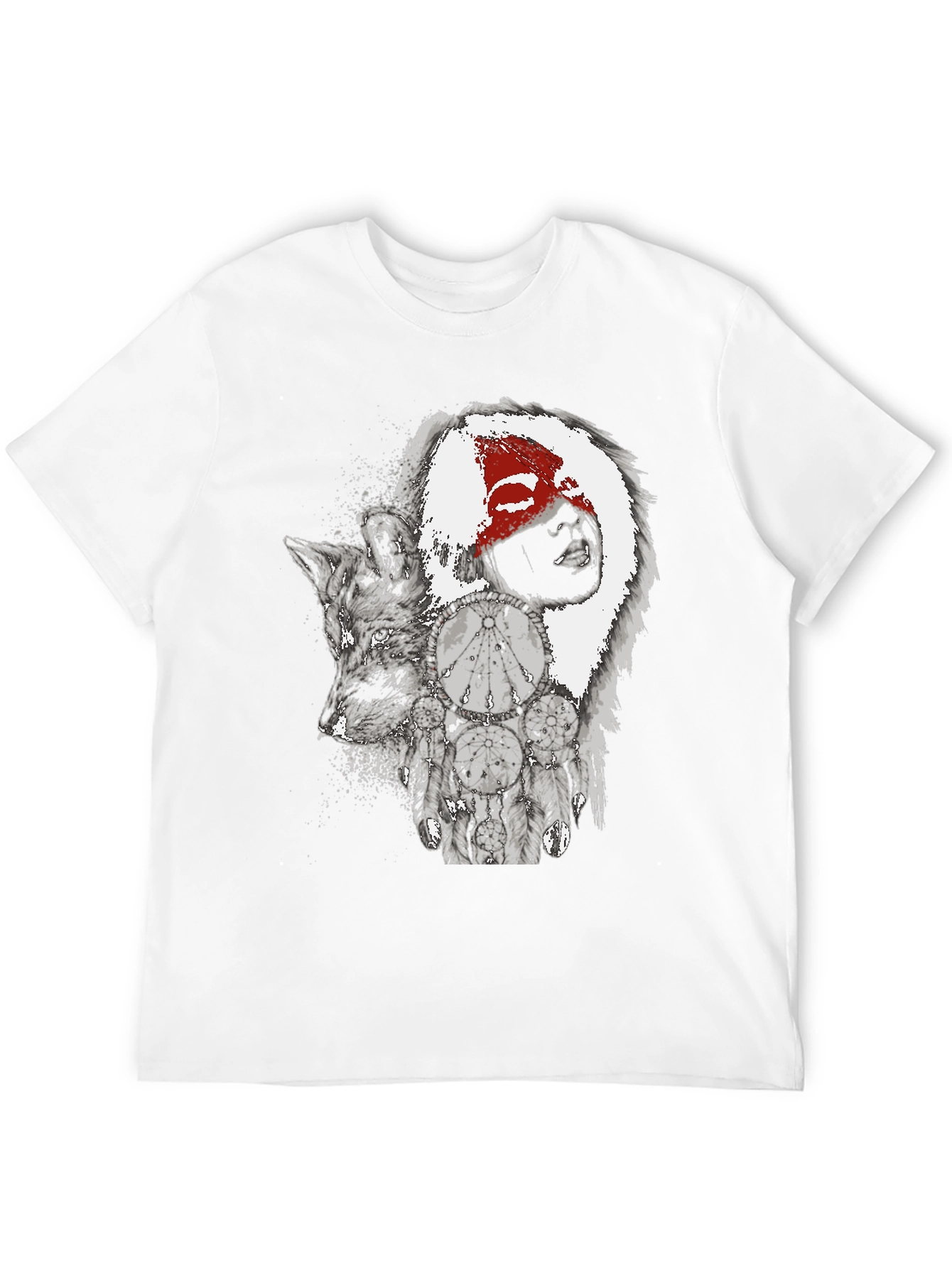 Wolf and Dreamcatcher Graphic Tee