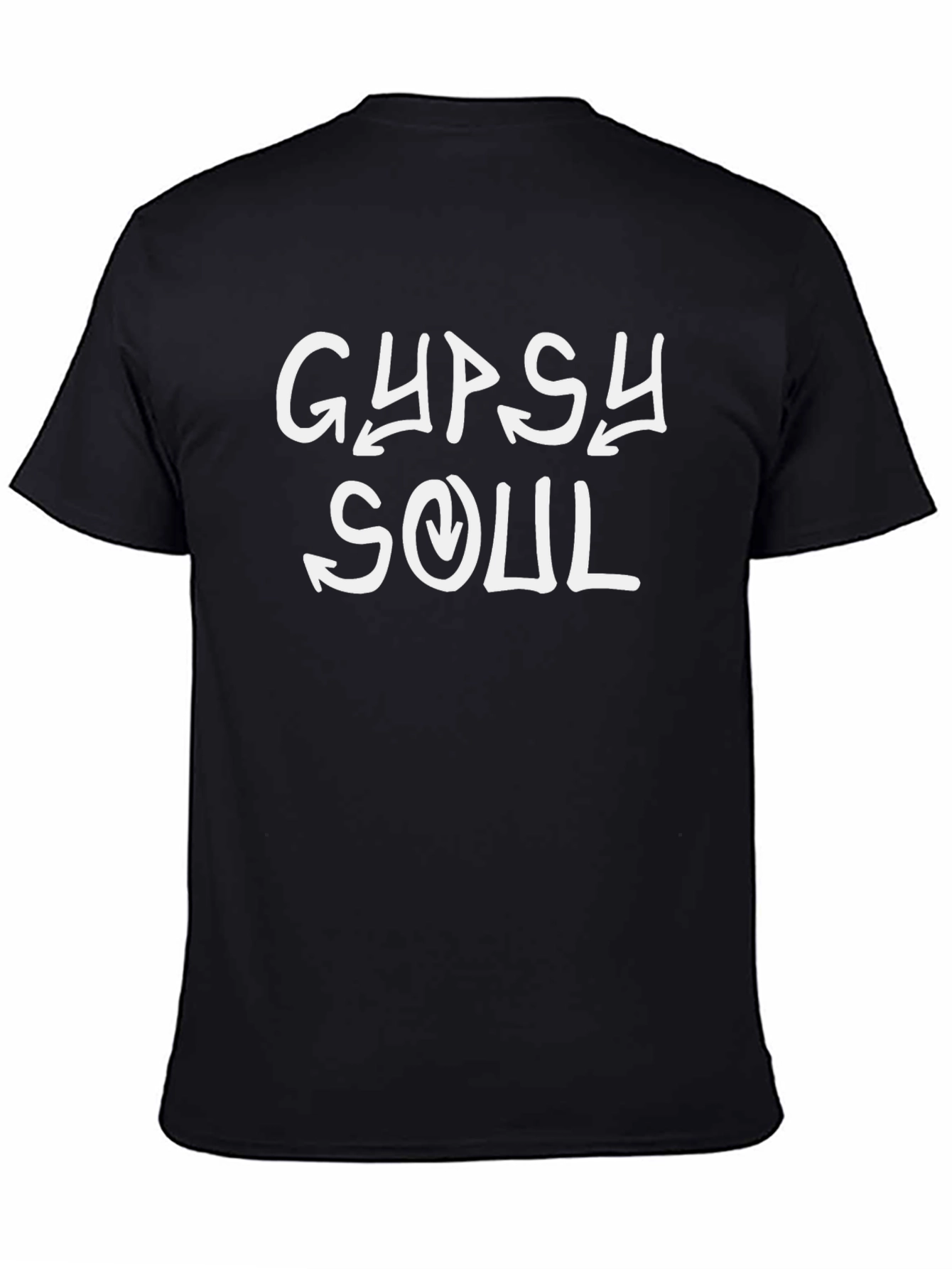 Gypsy Soul Graphic Tee - Black Cotton T-Shirt