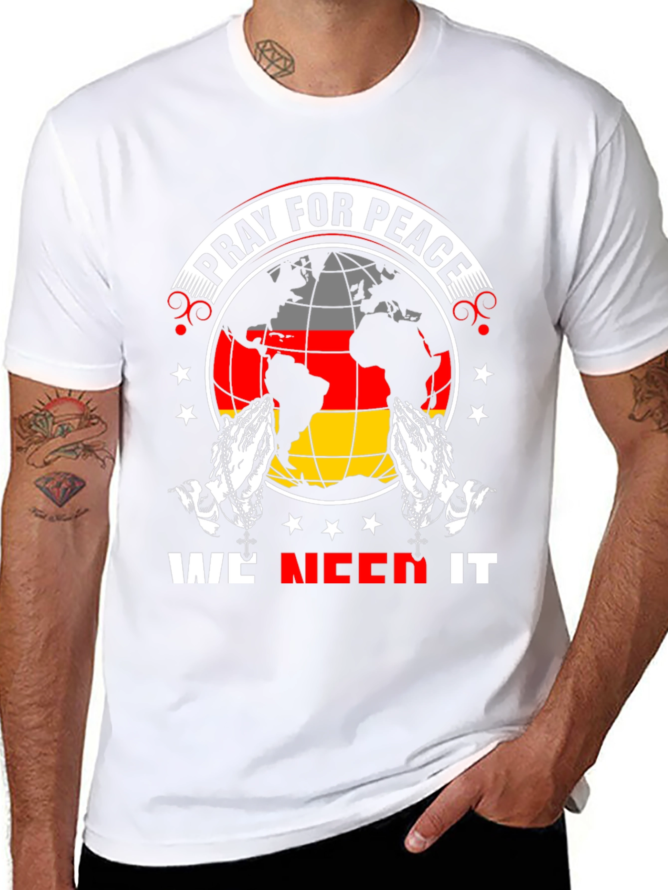 Pray For Peace Graphic T-Shirt