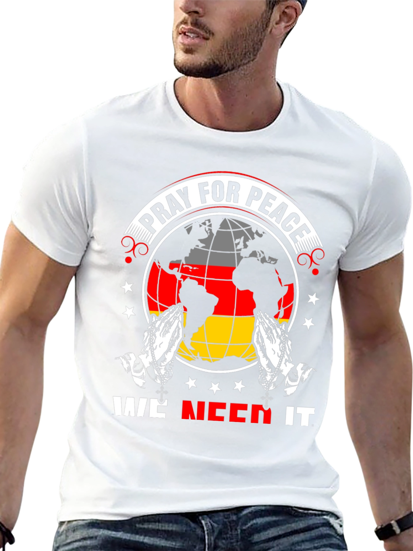 Pray For Peace Graphic T-Shirt