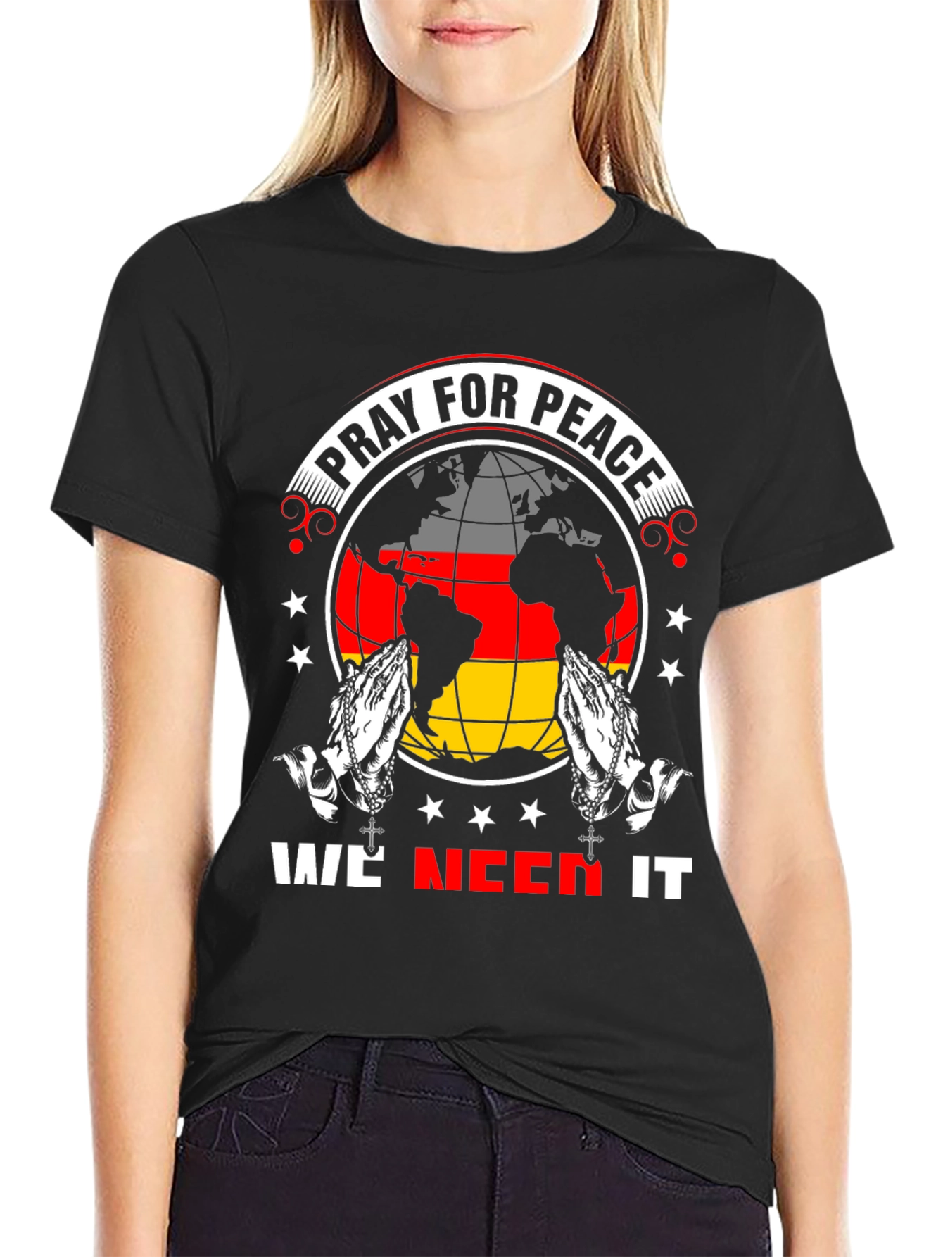 Pray For Peace Graphic T-Shirt