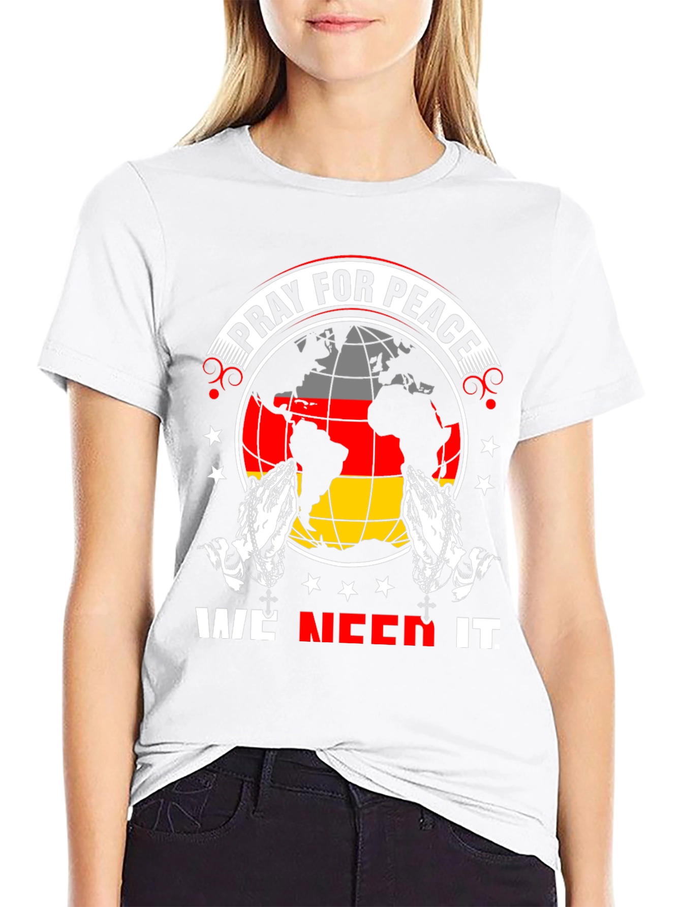 Pray For Peace Graphic T-Shirt