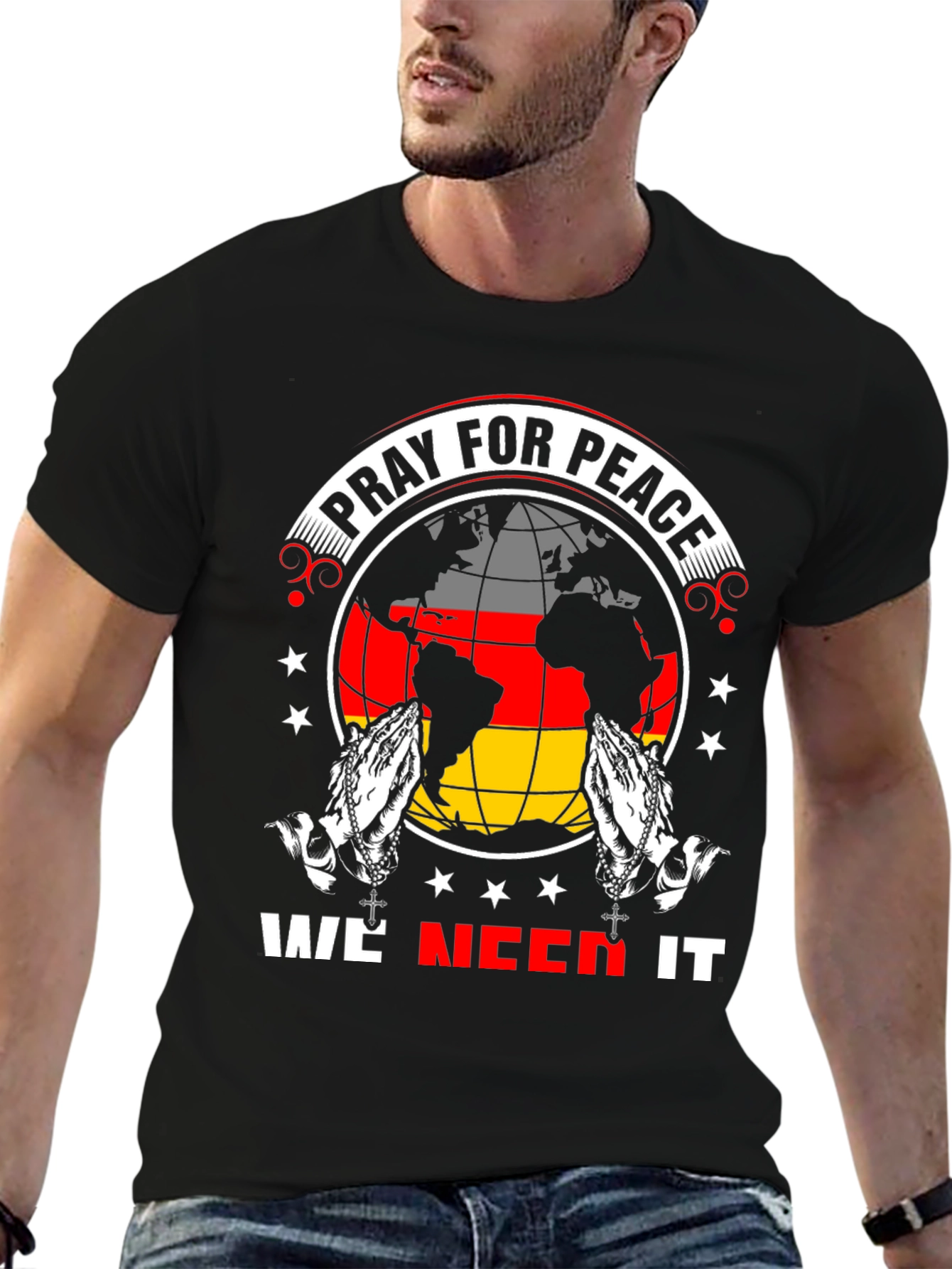 Pray For Peace Graphic T-Shirt