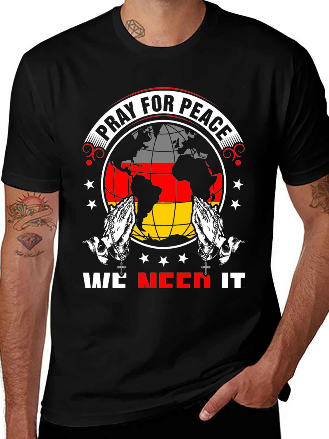 Pray For Peace Graphic T-Shirt