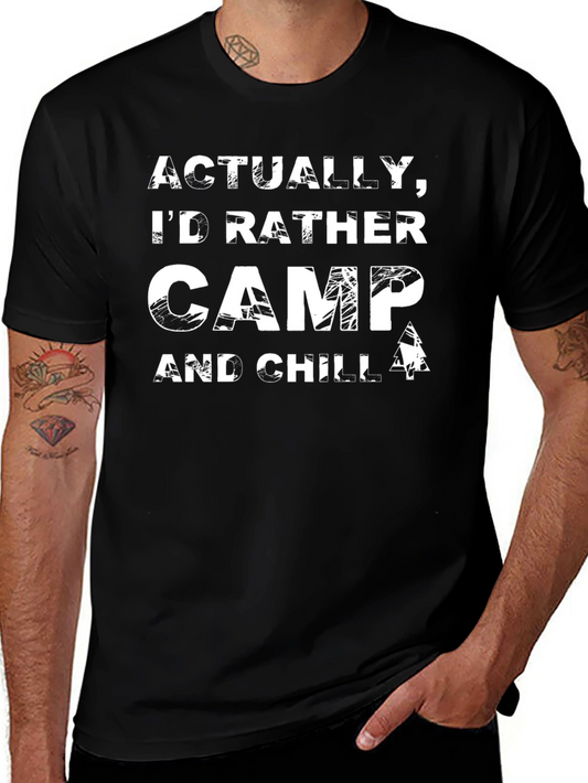 Camping Graphic T-Shirt: Camp & Chill
