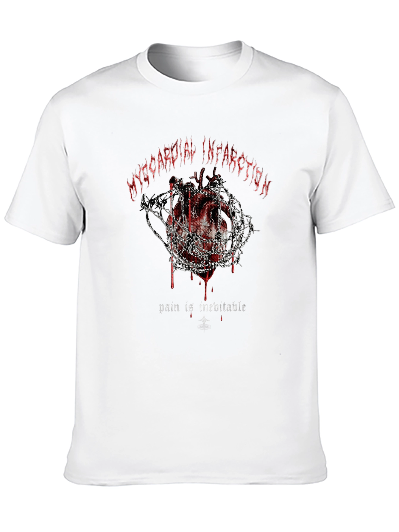 Myocardial Infarction Graphic Tee - Pain is Inevitable