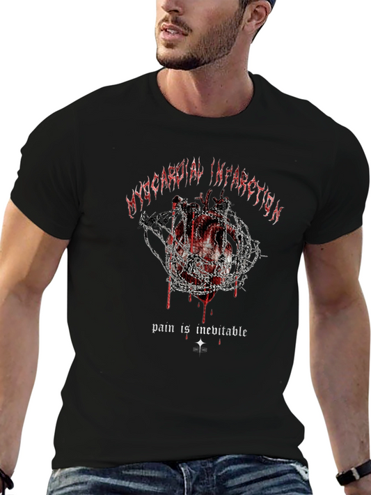 Myocardial Infarction Graphic Tee - Pain is Inevitable