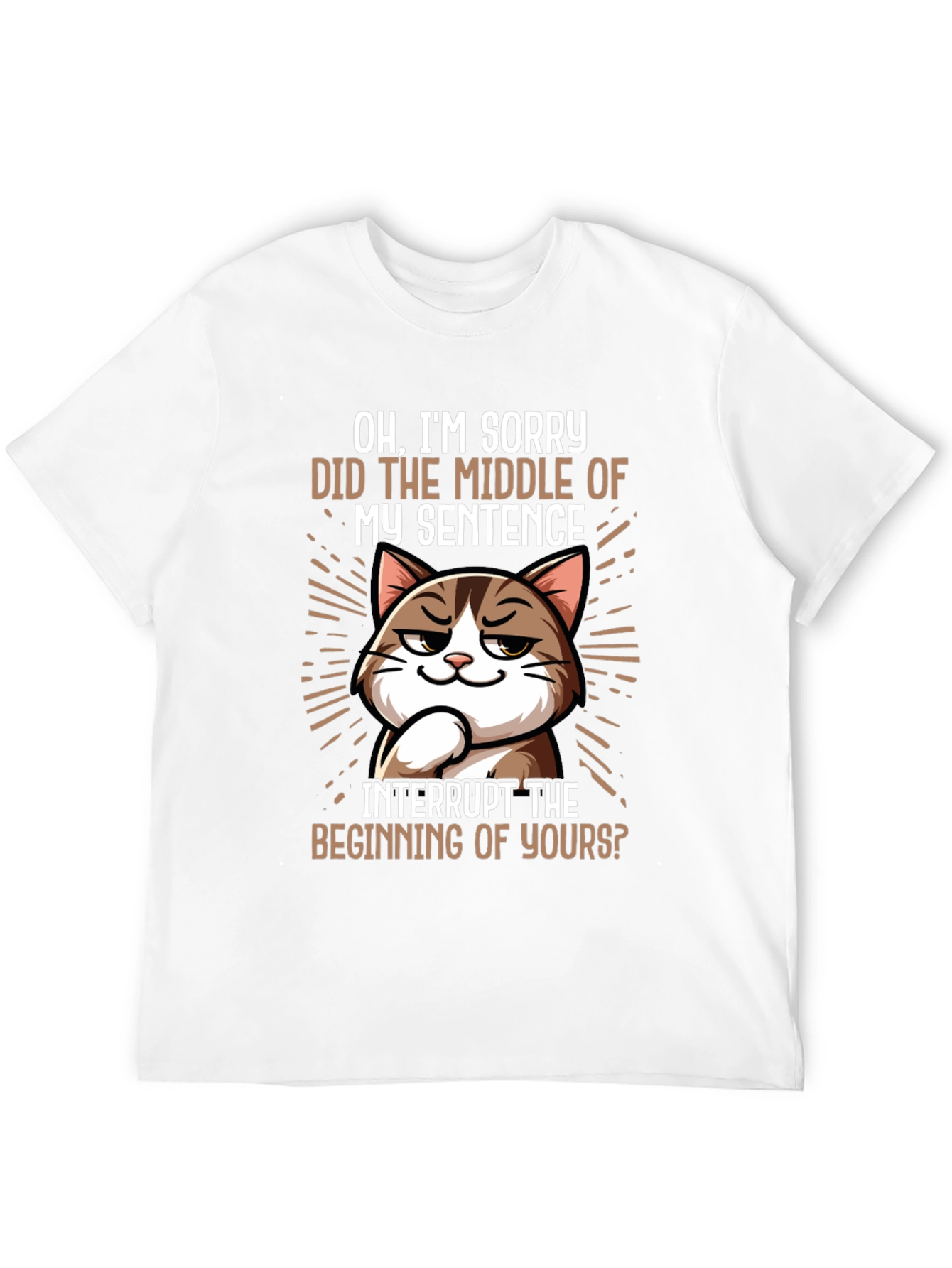 Sarcastic Cat T-Shirt - Funny Sarcasm Tee