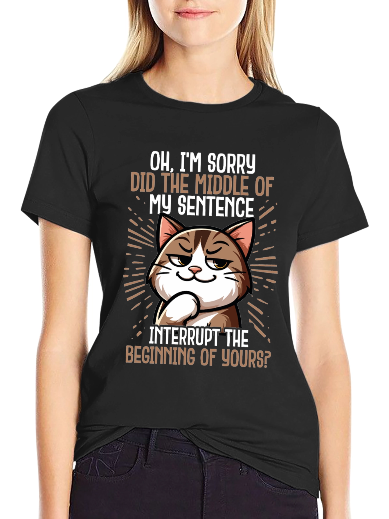 Sarcastic Cat T-Shirt - Funny Sarcasm Tee