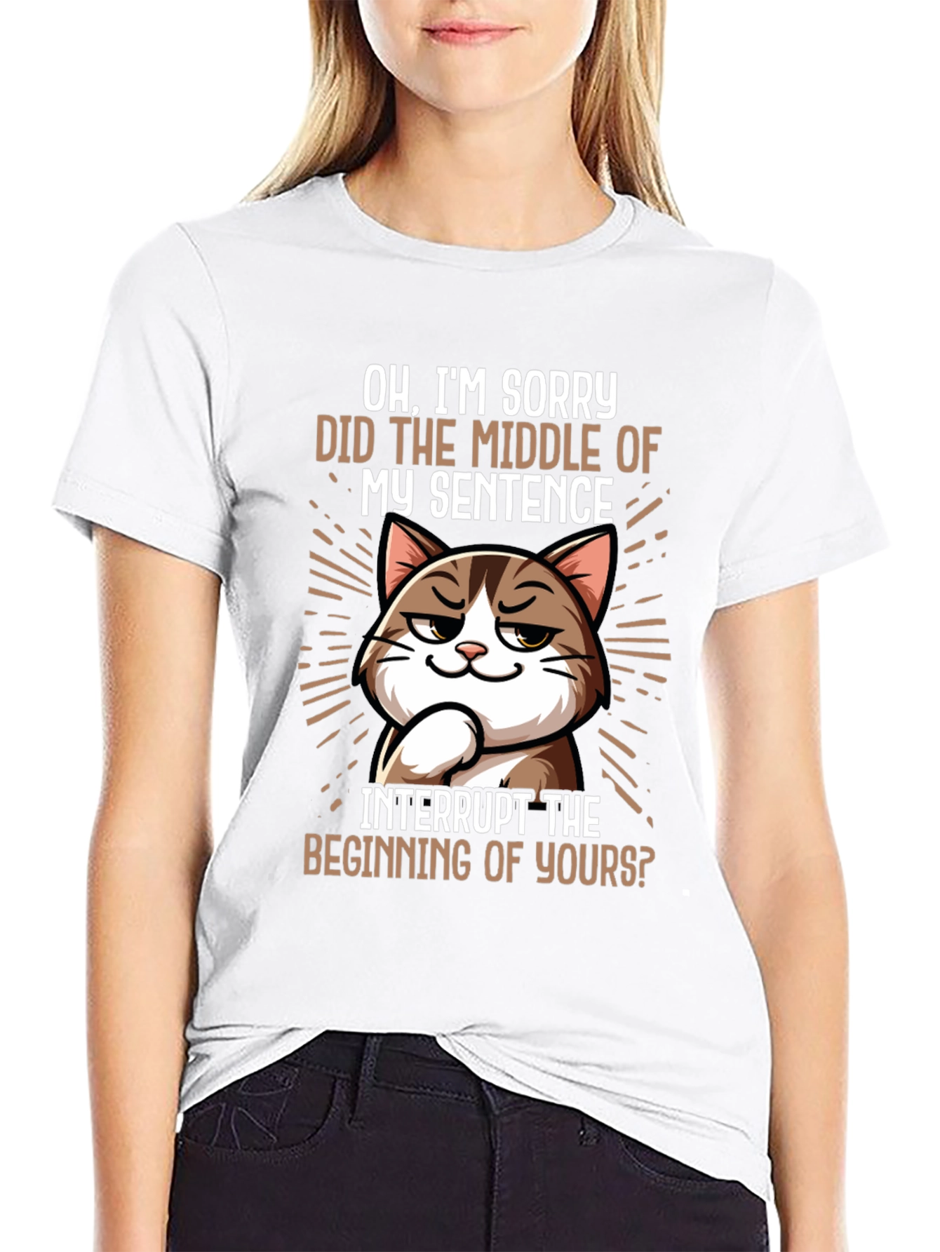 Sarcastic Cat T-Shirt - Funny Sarcasm Tee