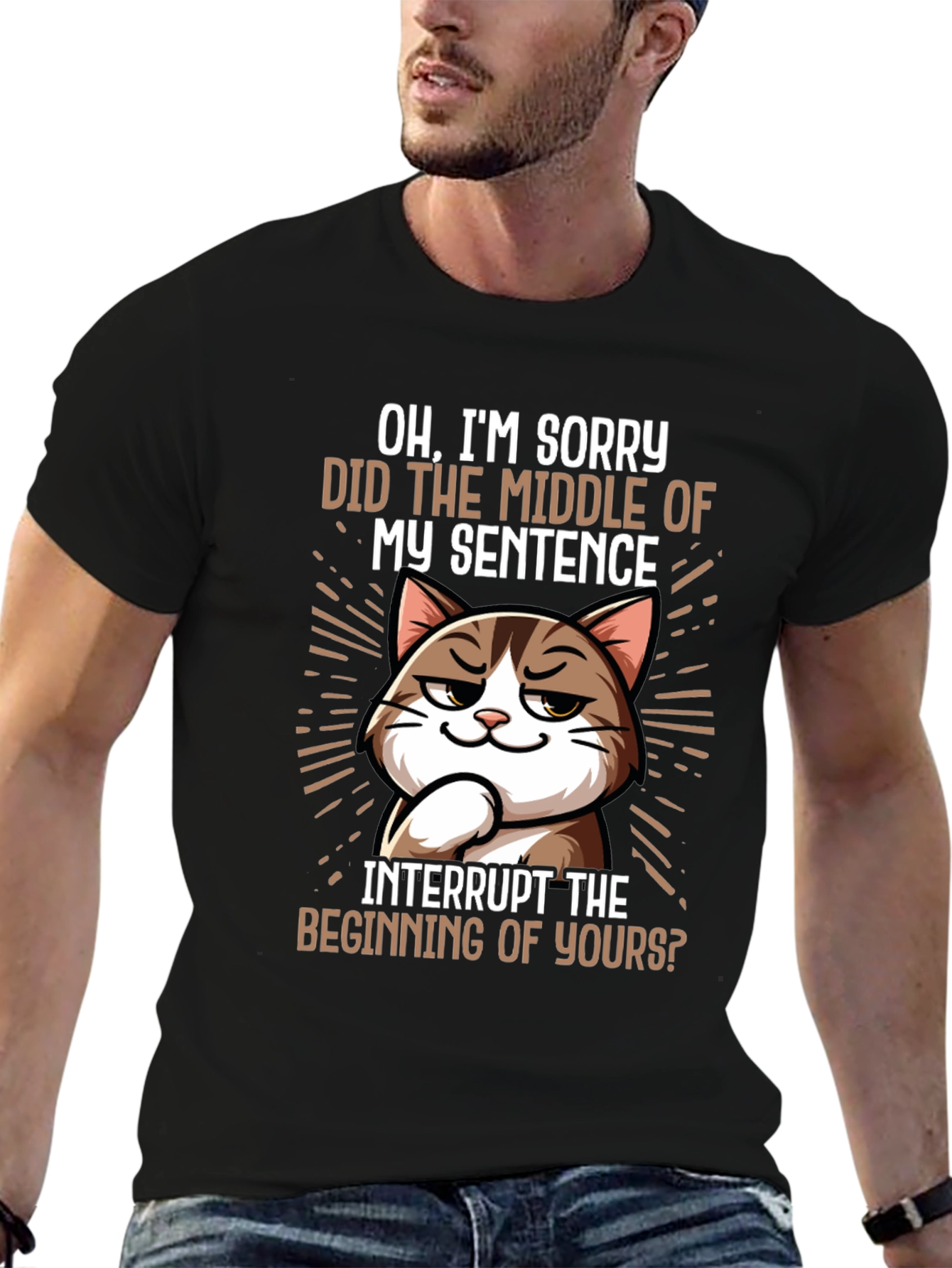 Sarcastic Cat T-Shirt - Funny Sarcasm Tee