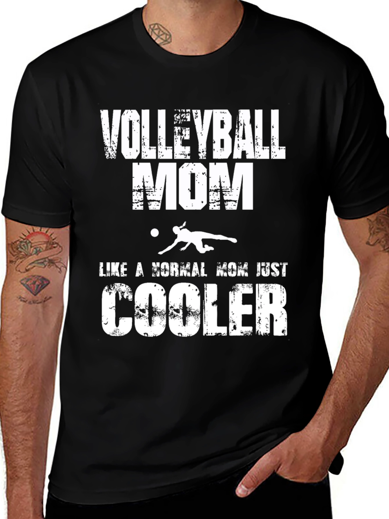 Volleyball Mom T-Shirt - Cool Mothers Day Gift