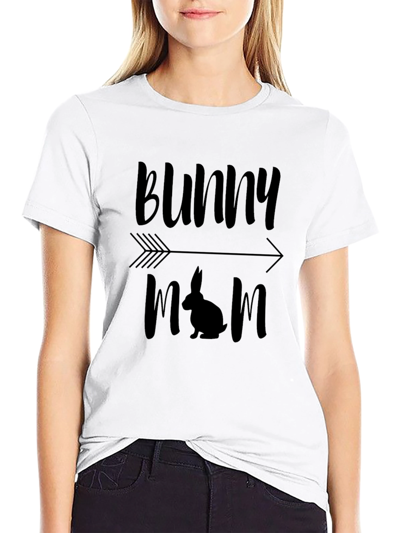 Bunny Mom Graphic Tee - Easter Gift