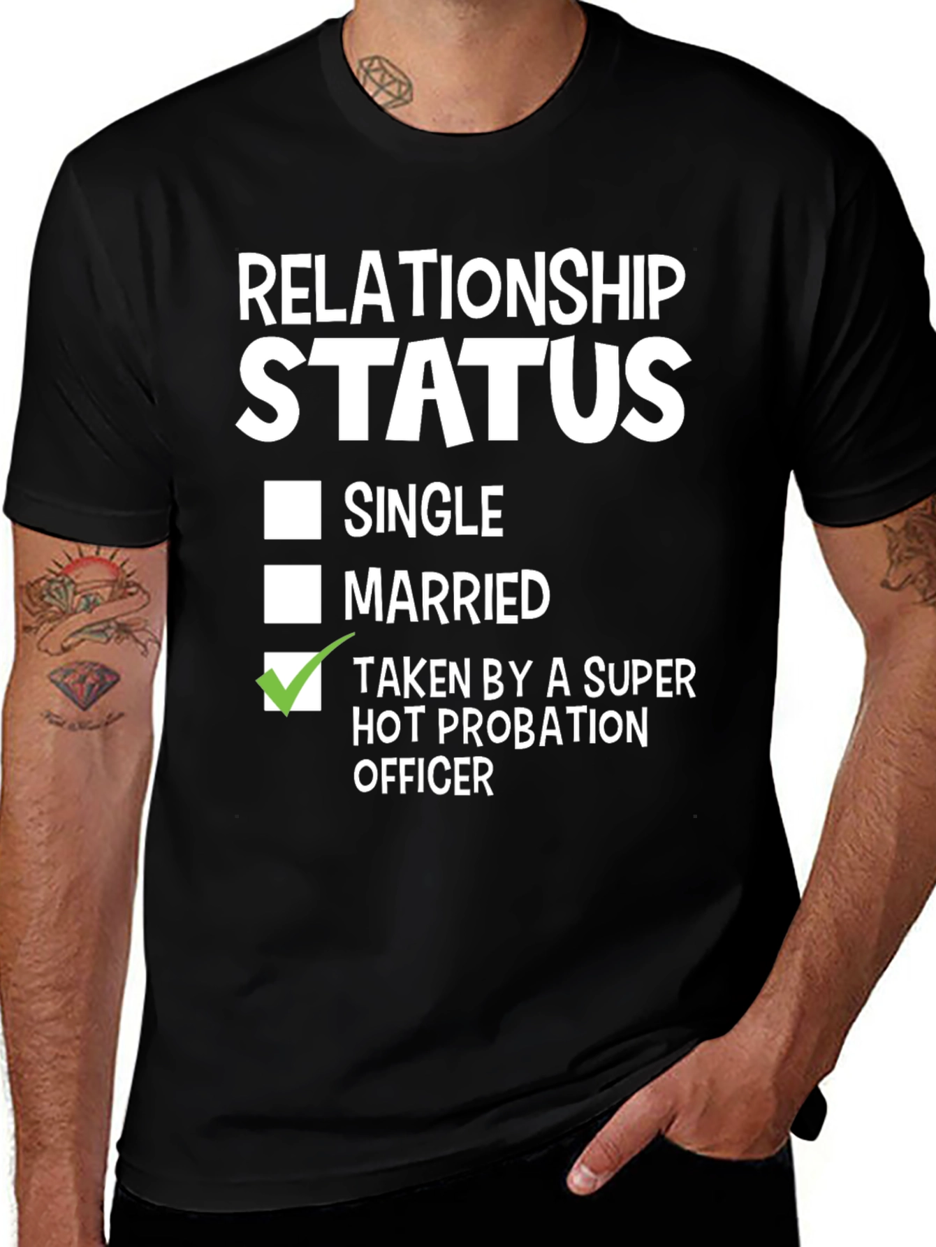 Relationship Status T-Shirt - Super Hot Probation Officer