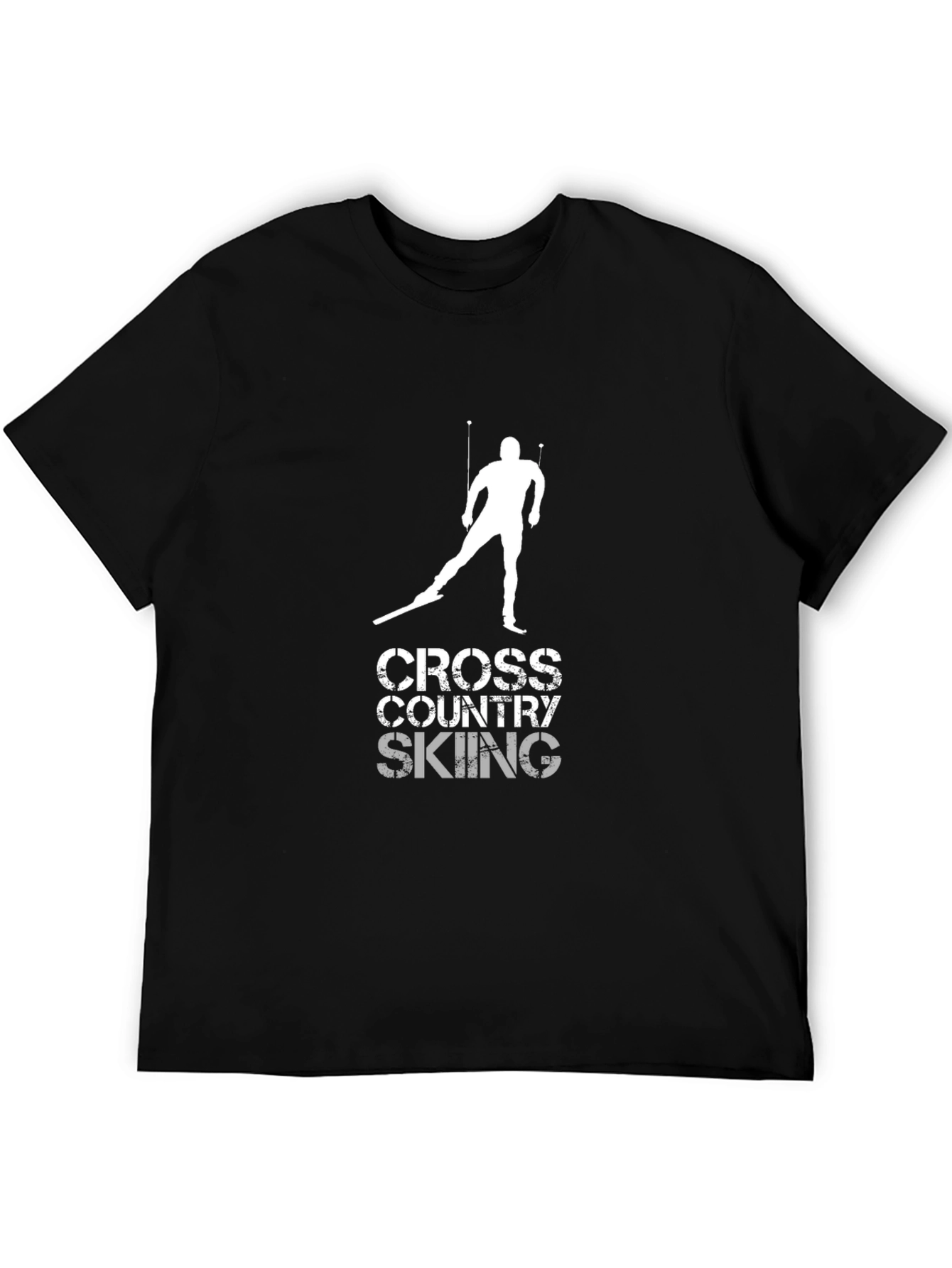 Cross Country Skiing Graphic T-Shirt - Sportswear Tee